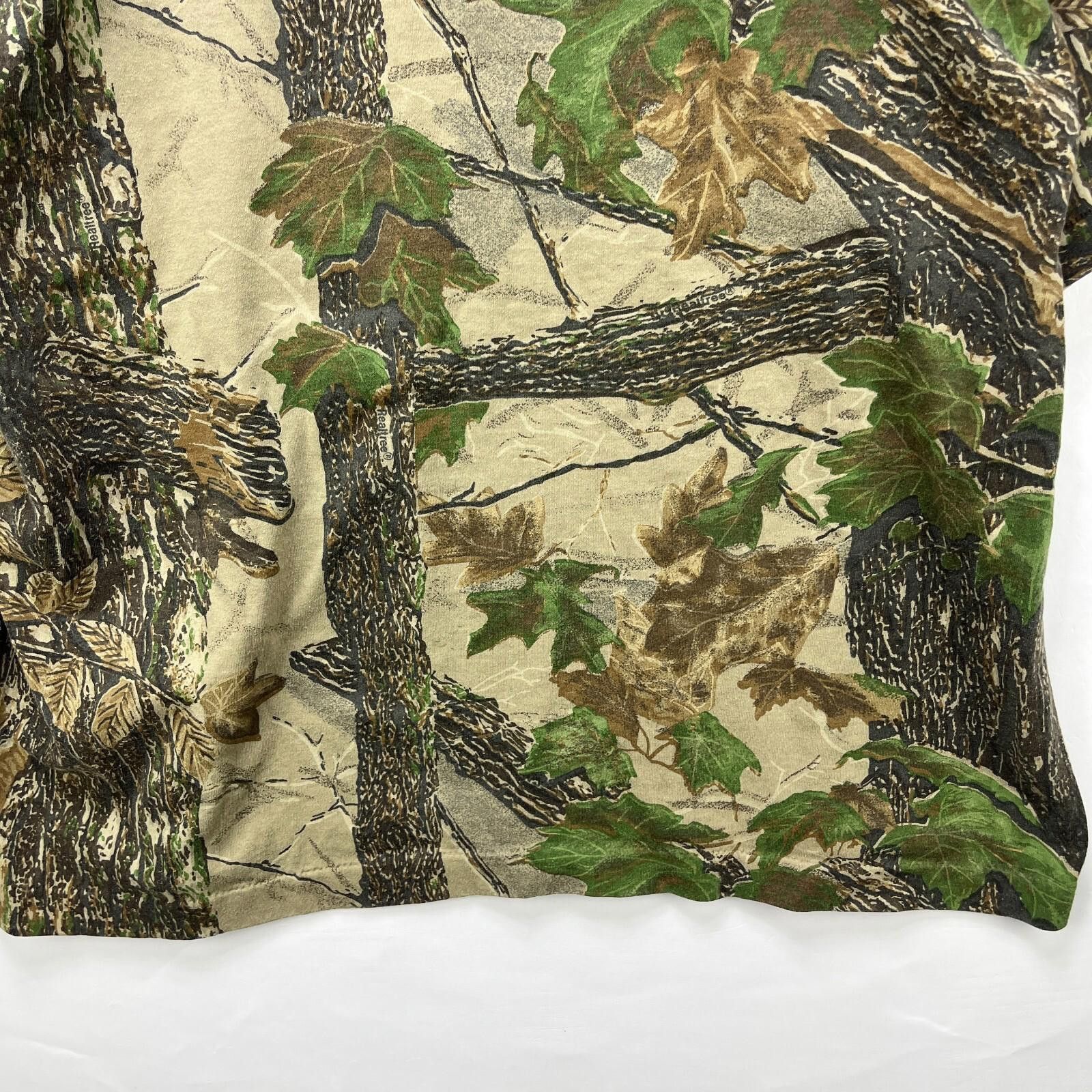 Vintage Vintage 90s Real Tree Camo Single Stitch USA T-Shirt XL Size US XL / EU 56 / 4 - 12 Thumbnail