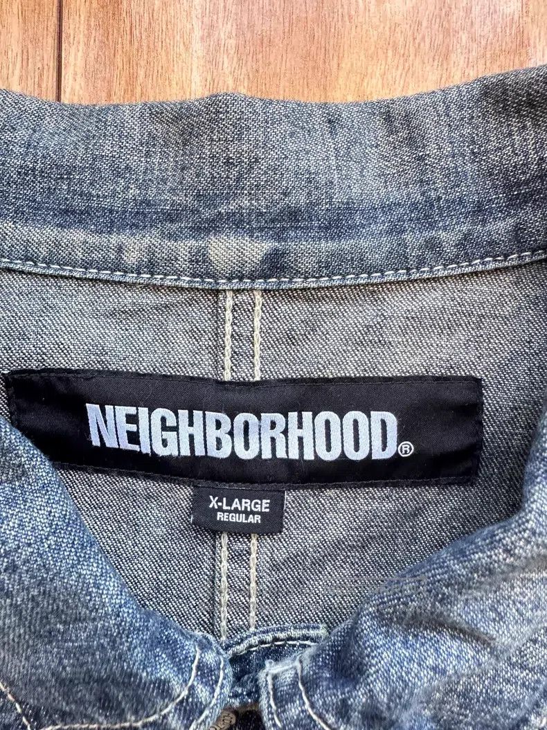 Neighborhood Neighborhood Splattered Washed Denim Jacket Size US XL / EU 56 / 4 - 3 Thumbnail