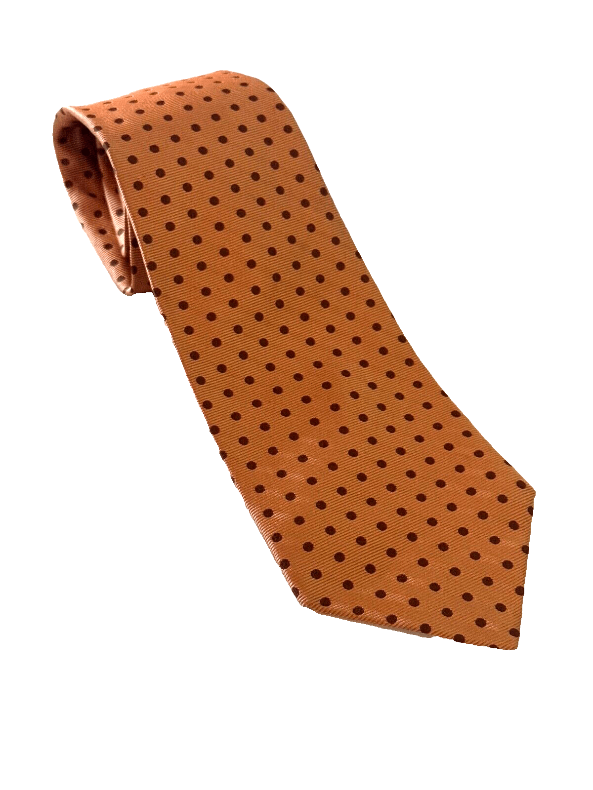 Kiton Kiton 7 Fold Neck Tie Gold Geometric Red Dots Silk 3.75x59 Size ONE SIZE - 1 Thumbnail
