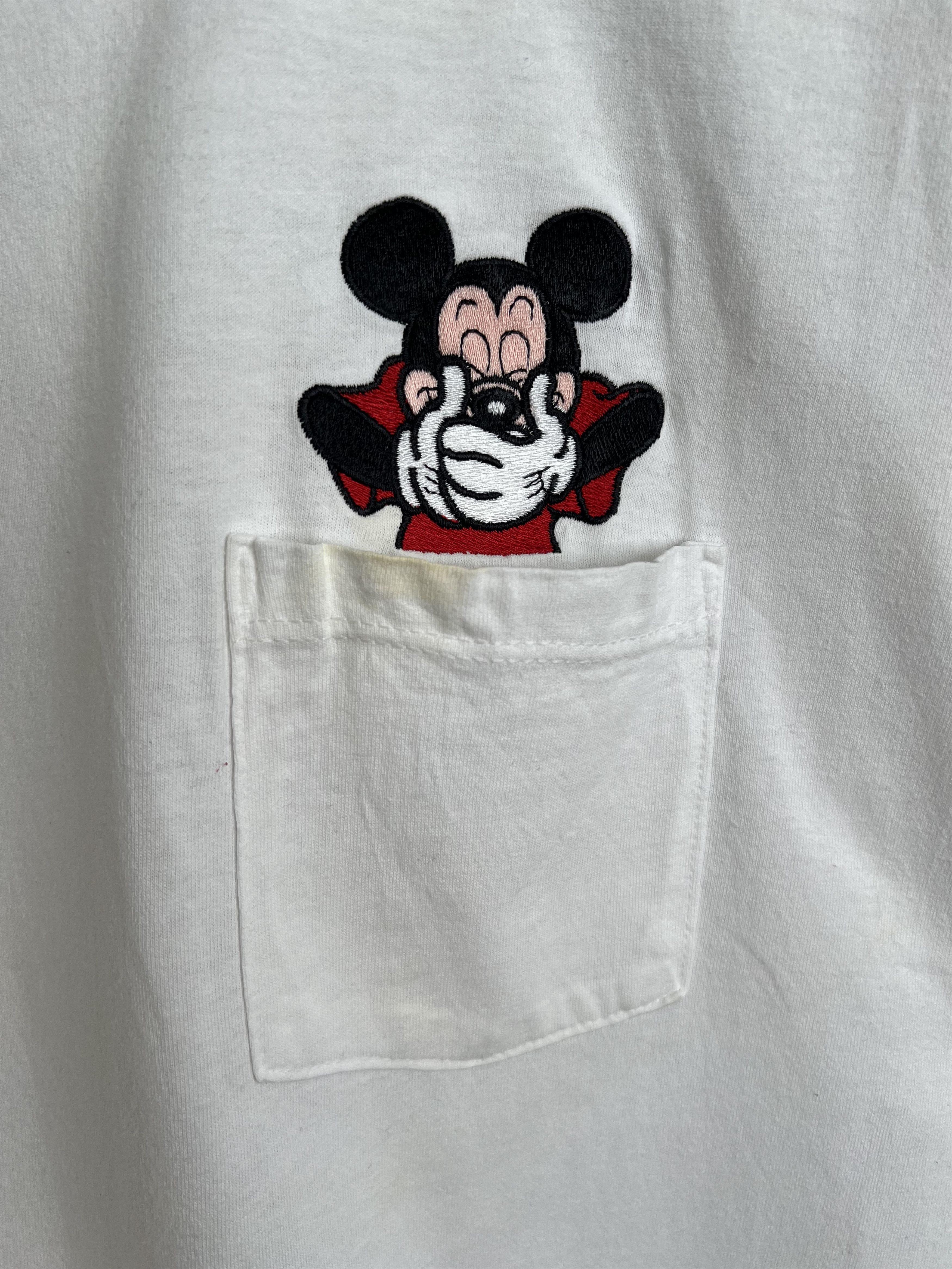 Disney Vintage 90s Disney Mickey Mouse Minnie Mouse Pocket T-shirt Size US XL / EU 56 / 4 - 8 Thumbnail