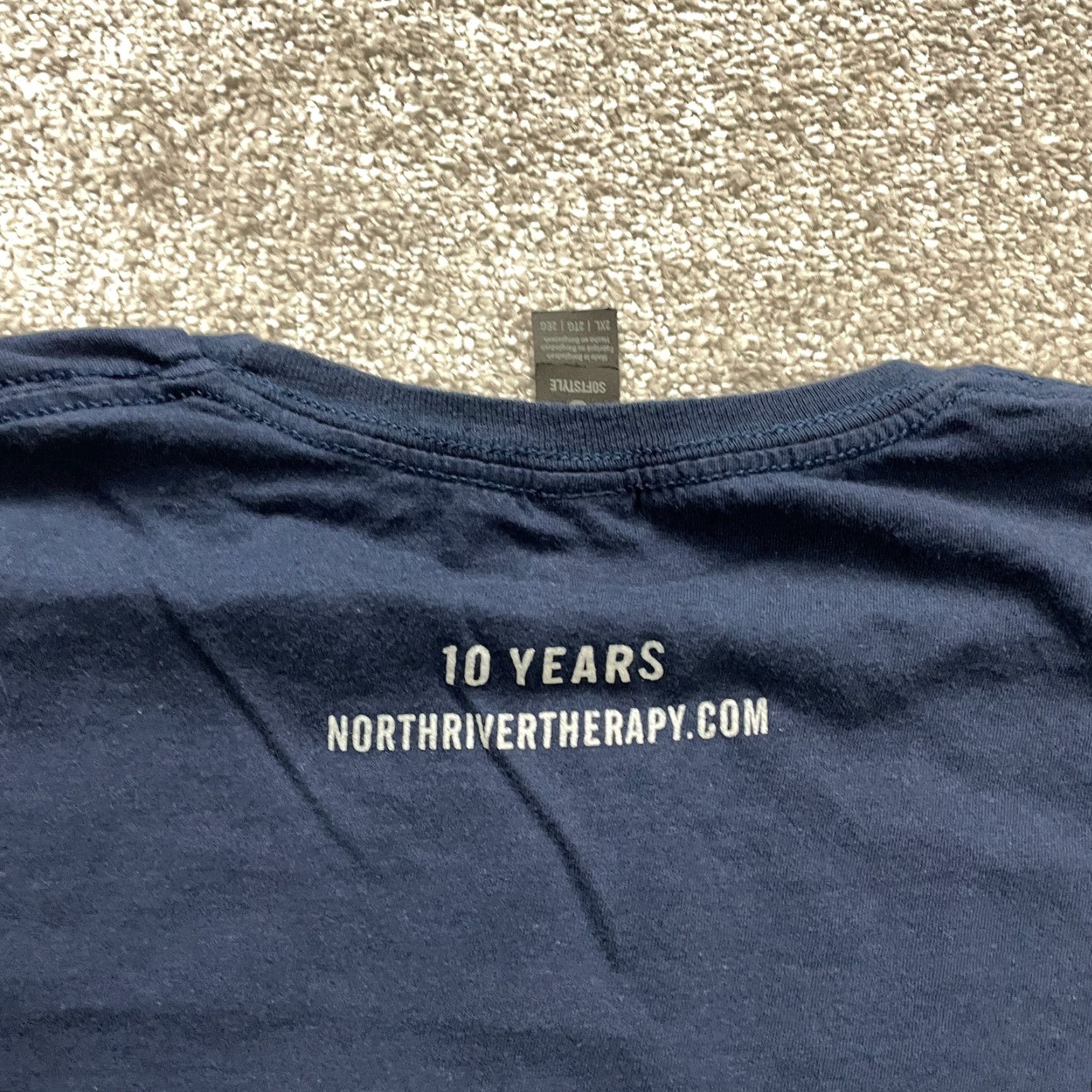 Gildan Gildan SoftStyle T-Shirt Mens 2XL Navy Blue Graphic Tee Cotton Short Sleeve Crew Neck Size US XXL / EU 58 / 5 - 4 Thumbnail
