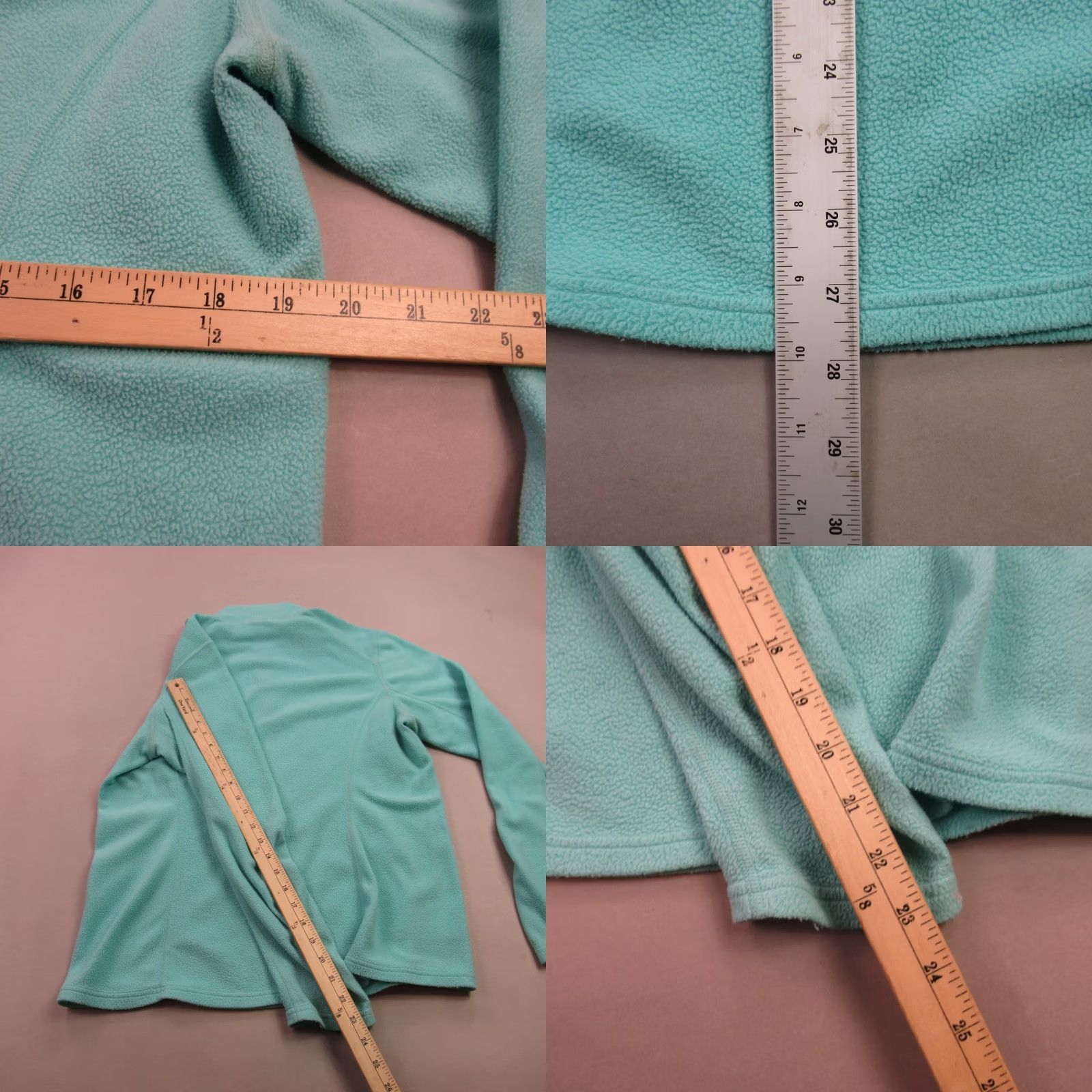 The North Face The North Face Pullover Womens Medium Long Sleeve 1/4 Zip Green Lightweight Size M / US 6-8 / IT 42-44 - 8 Thumbnail