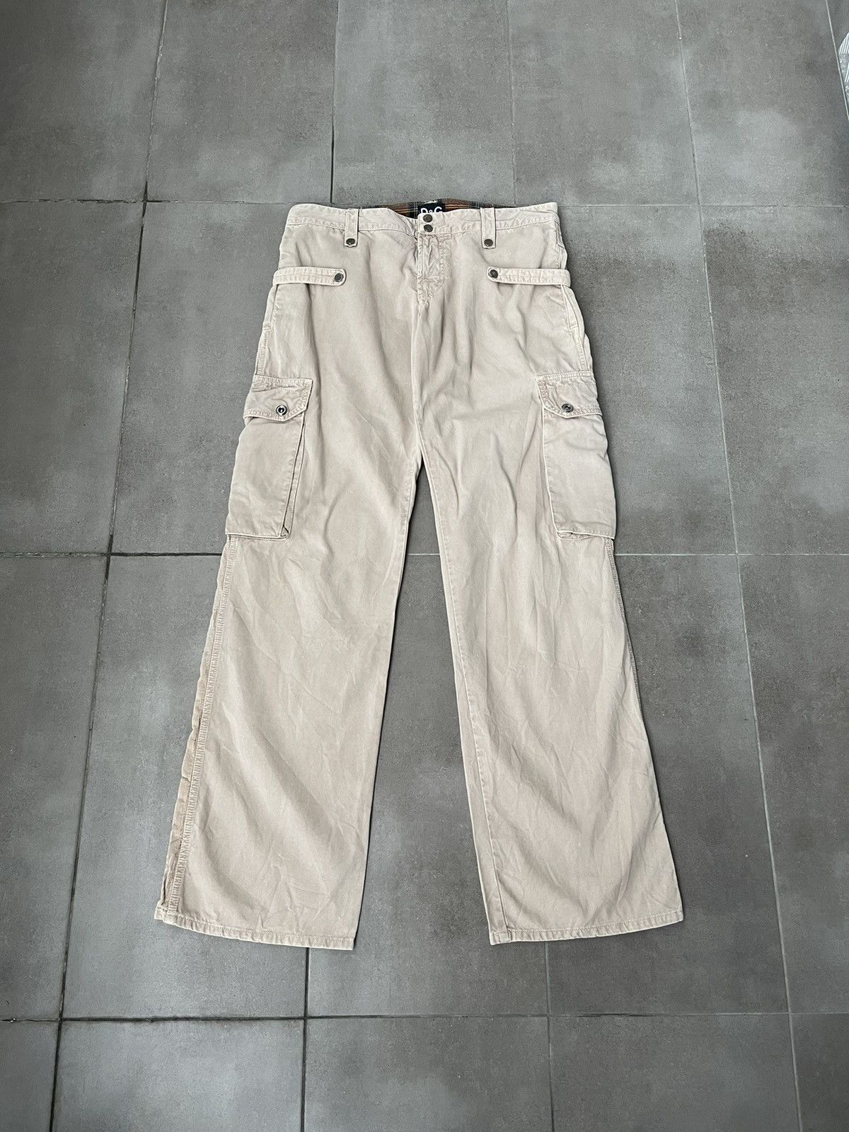 Dolce & Gabbana AW03 Archive Dolce & Gabbana Cargo Beige Pants Size US 34 / EU 50 - 2 Thumbnail