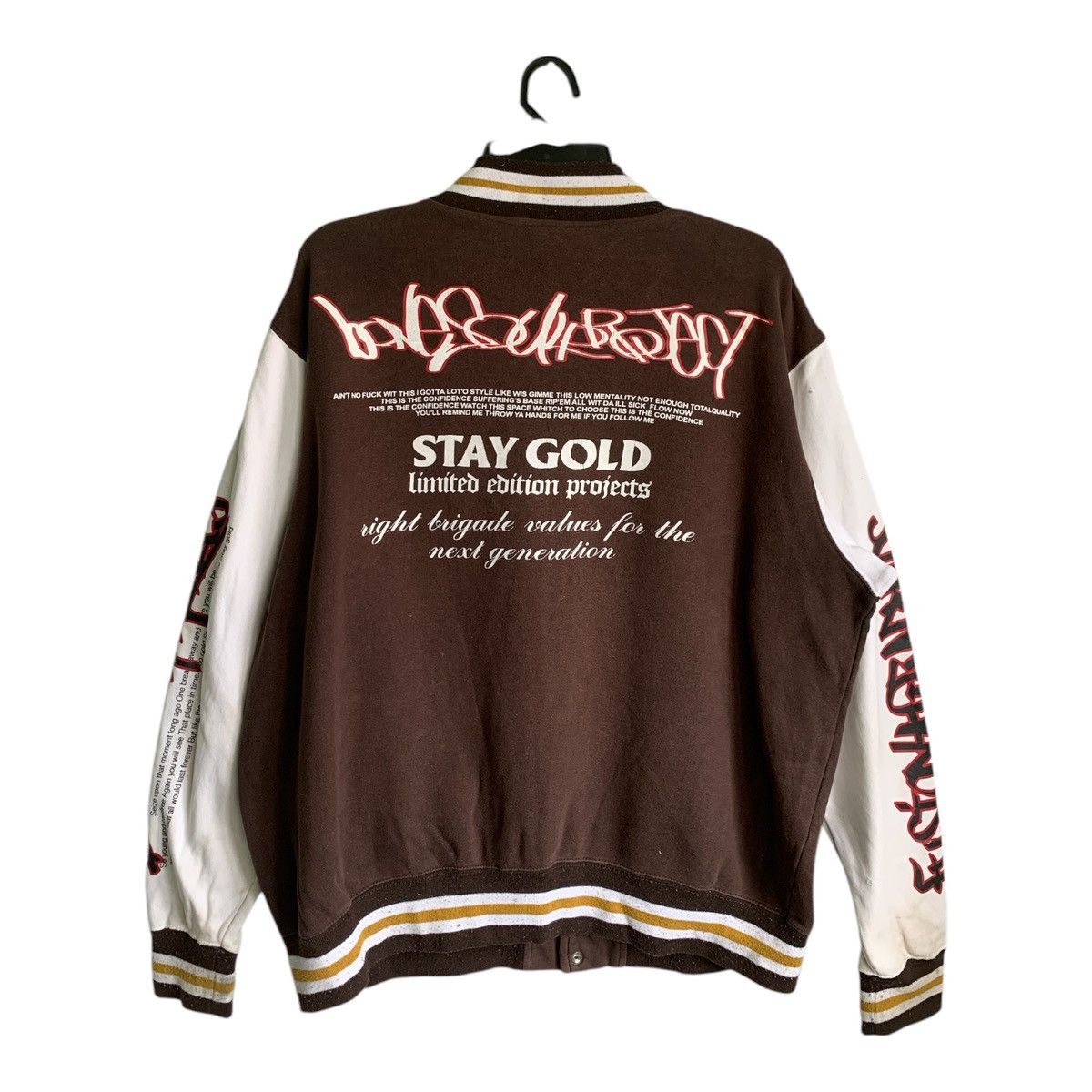 Japanese Brand Rare Design B One Soul Varsity Jacket Size US L / EU 52-54 / 3 - 2 Thumbnail