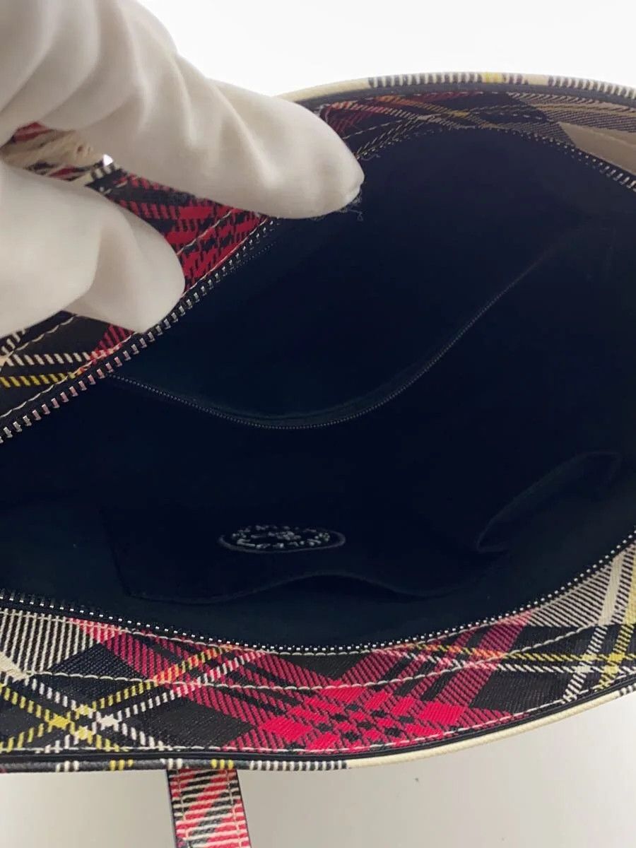 Vivienne Westwood Plaid Orb Vegan Leather Tote Bag Size ONE SIZE - 4 Thumbnail