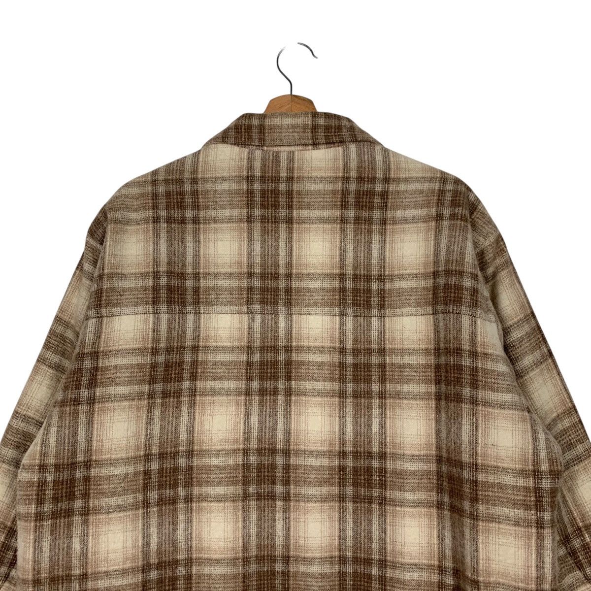 Japanese Brand CROCODILE Checked Four Pocket Flannel Jacket #1662-C74 Size US M / EU 48-50 / 2 - 8 Thumbnail