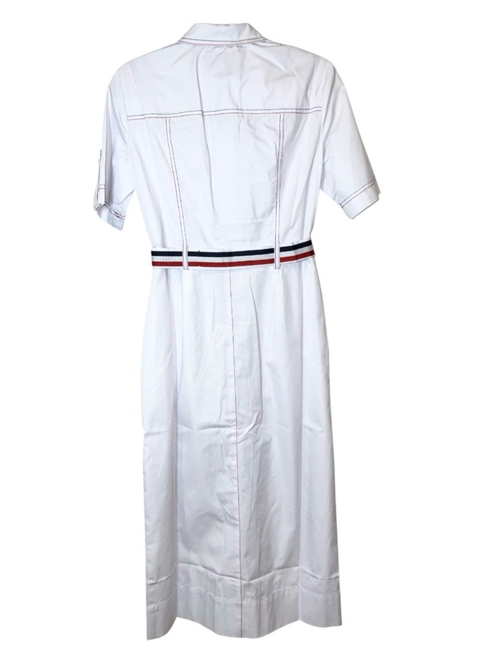 Other Andre Tan White Belted Midi Shirt Dress Utility NWOT Size M Size M / US 6-8 / IT 42-44 - 4 Thumbnail