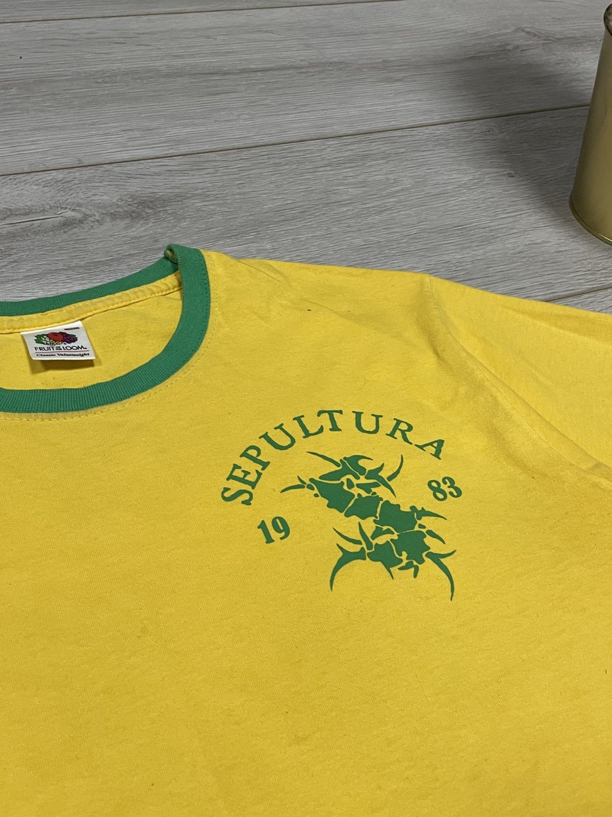 Band Tees Sepultura Brasil t-shirt big print Size US M / EU 48-50 / 2 - 6 Thumbnail