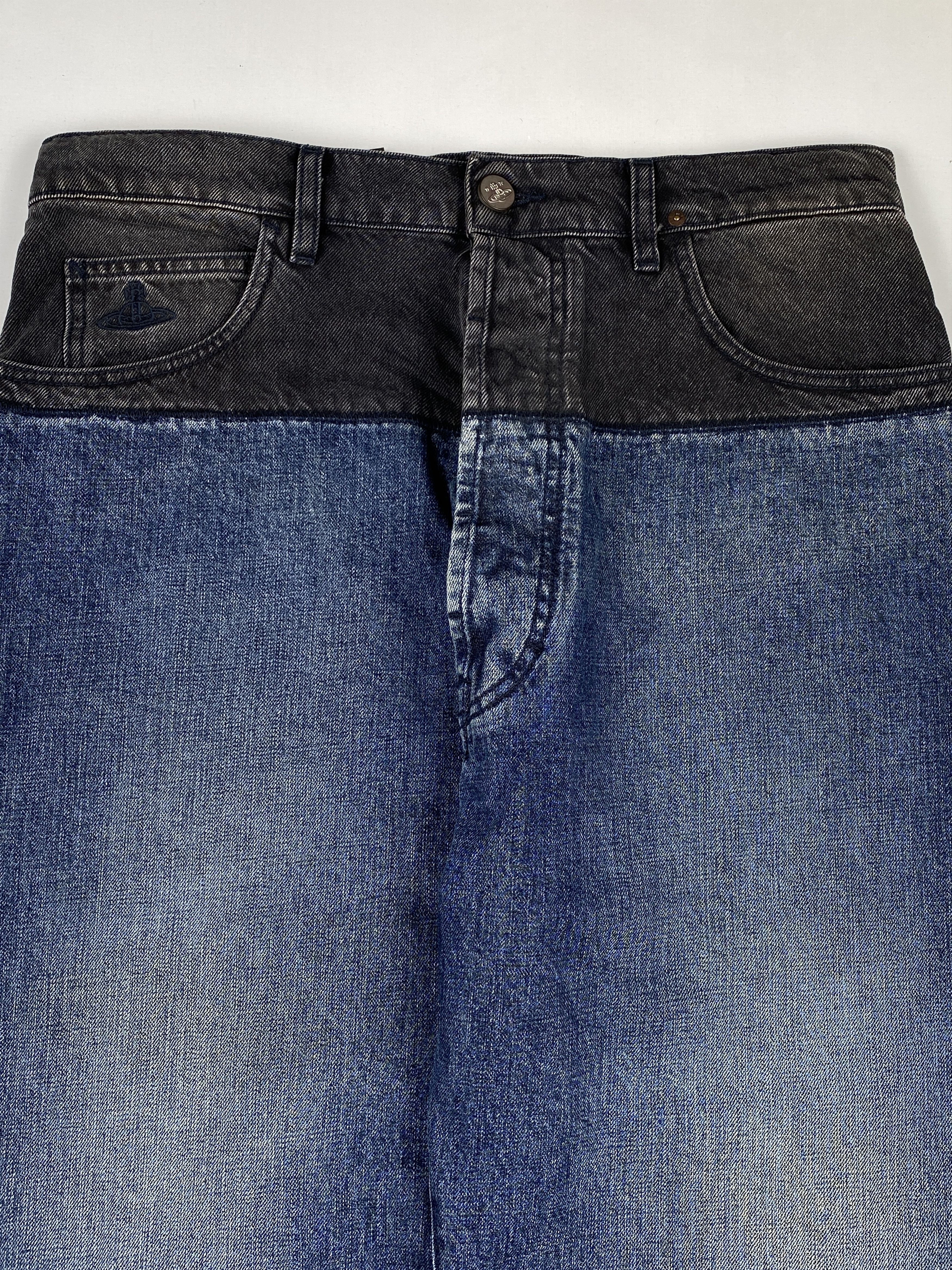Vivienne Westwood Contrasting Waistband Denim Jeans Size US 32 / EU 48 - 3 Thumbnail