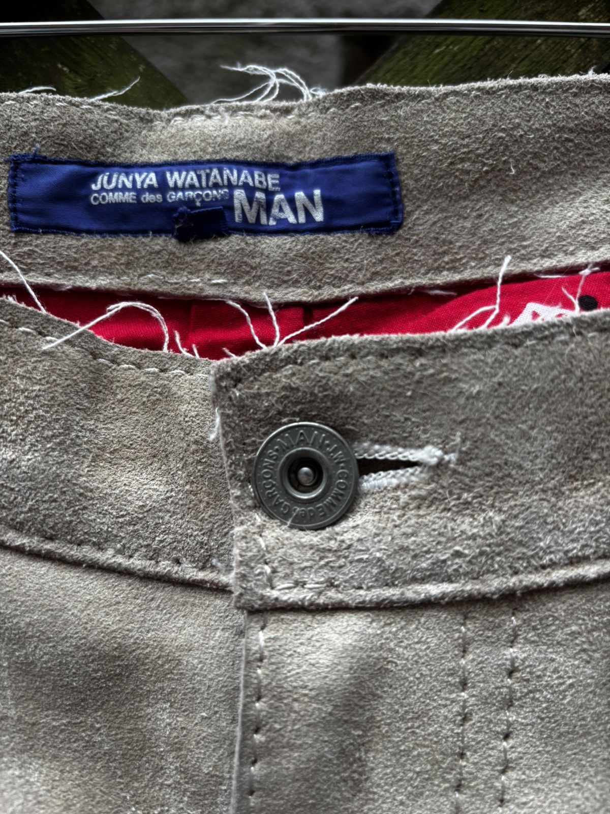 Comme des Garcons Junya Watanabe AW03 Heavyweight Suede Pants Size US 32 / EU 48 - 14 Thumbnail
