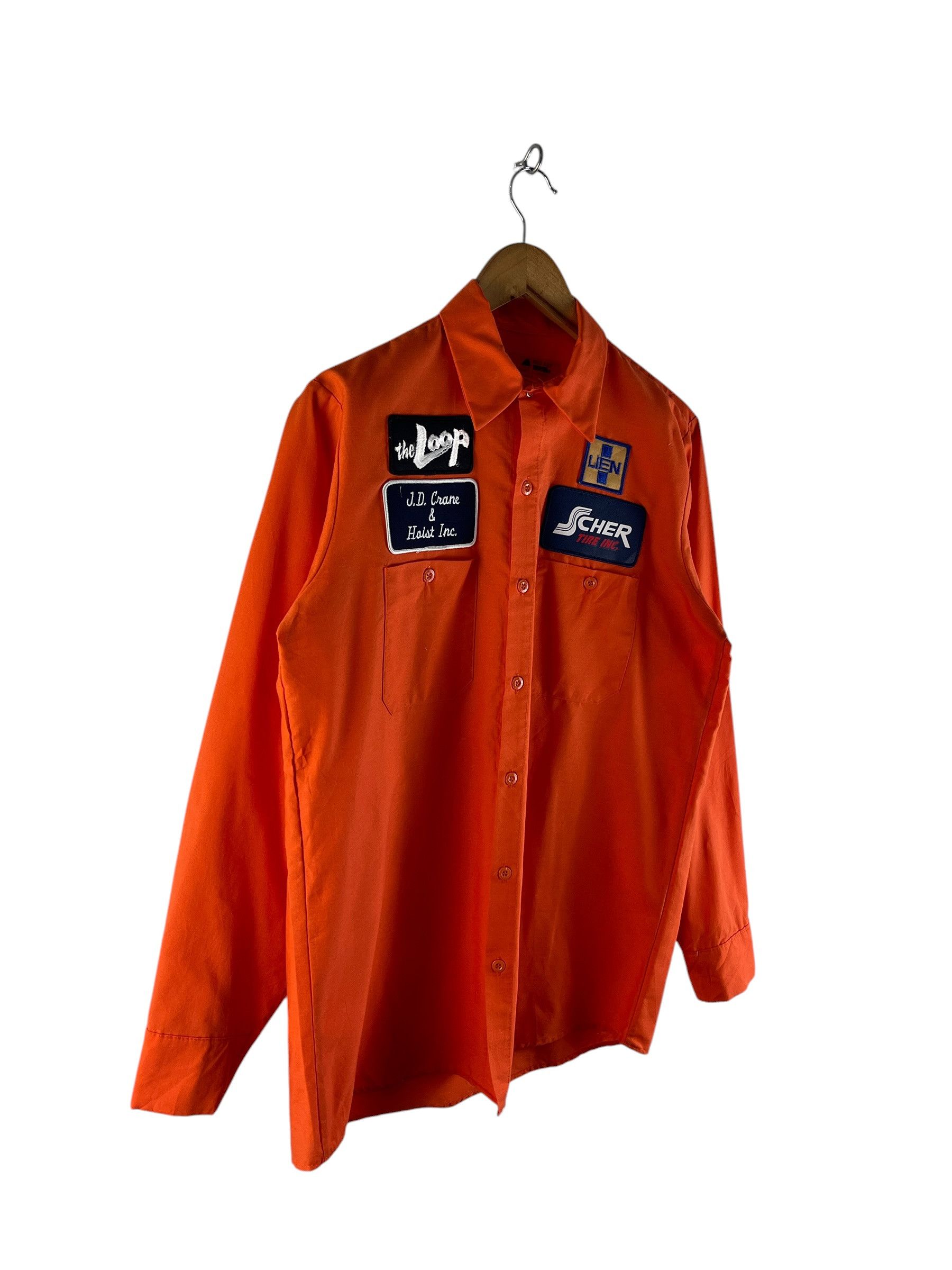Red Kap Vintage Red Kap Multi Patch Work Shirt J.D Crane Hoist Inc Size US M / EU 48-50 / 2 - 5 Thumbnail