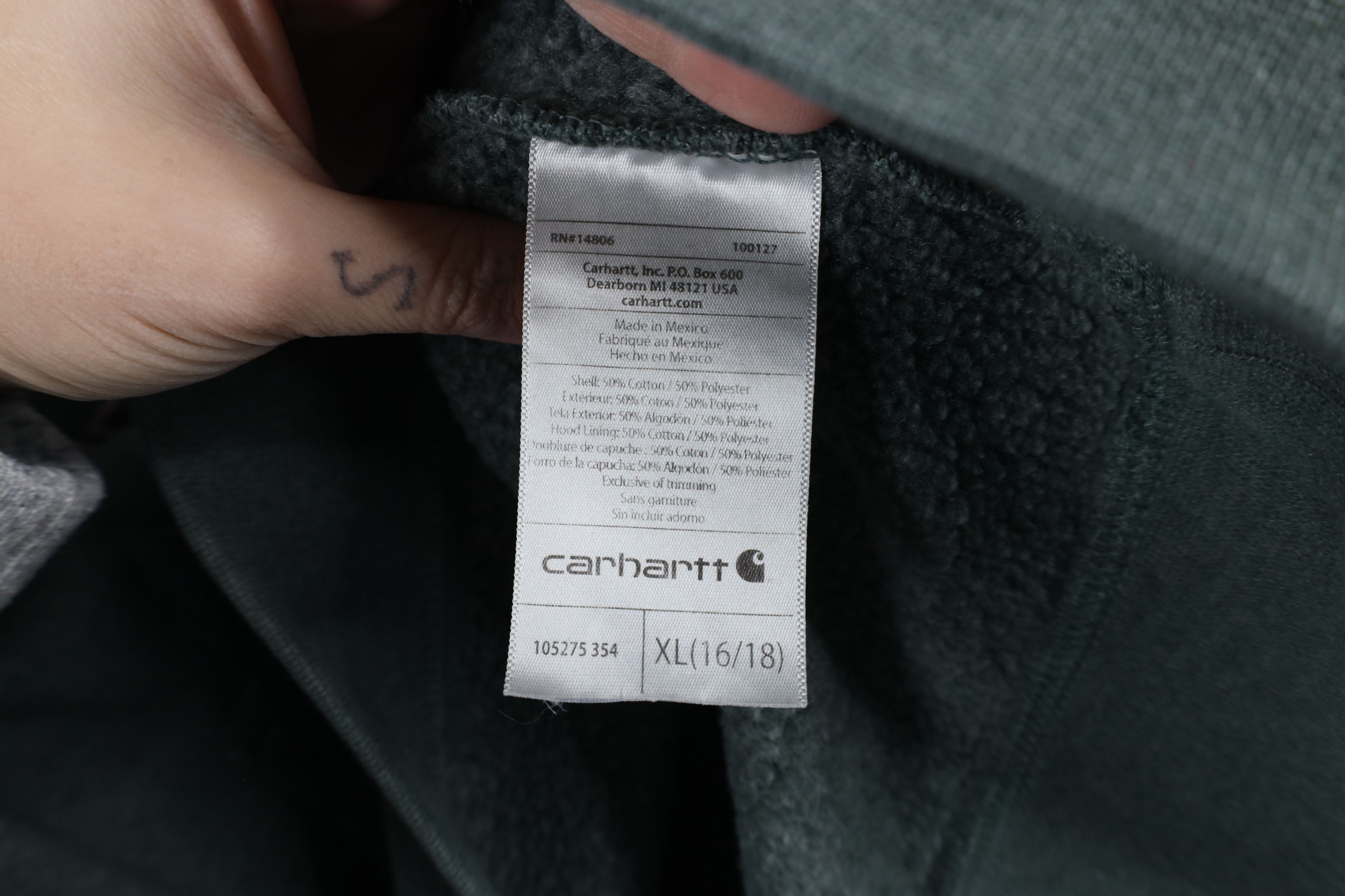 Carhartt × Vintage Vintage Y2K Carhartt Spell Out Mountains Hoodie Sweatshirt Size XL / US 12-14 / IT 48-50 - 10 Thumbnail