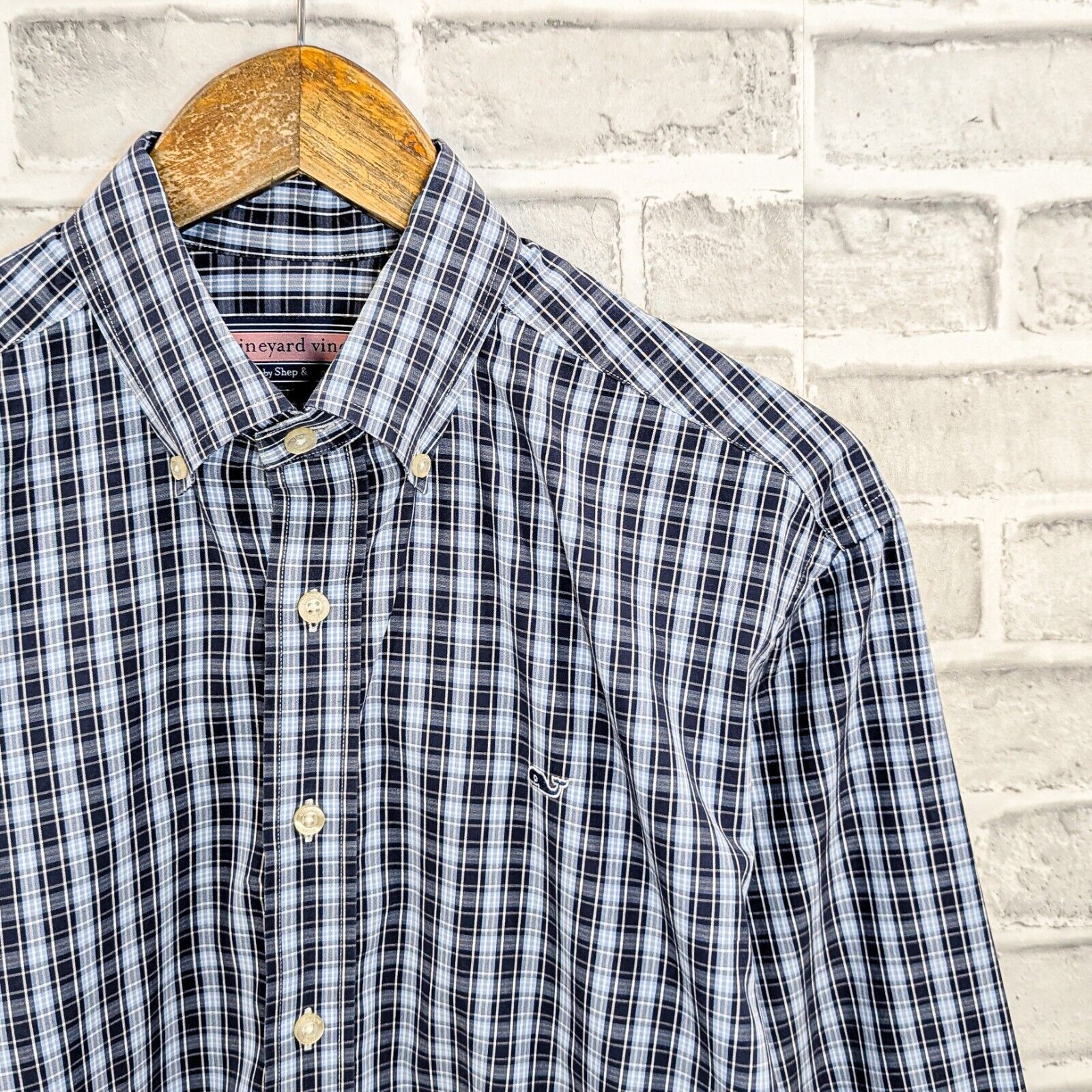 Vineyard Vines Vineyard Vines Button up Whale Shirt in Blue check cotton Size US S / EU 44-46 / 1 - 2 Thumbnail