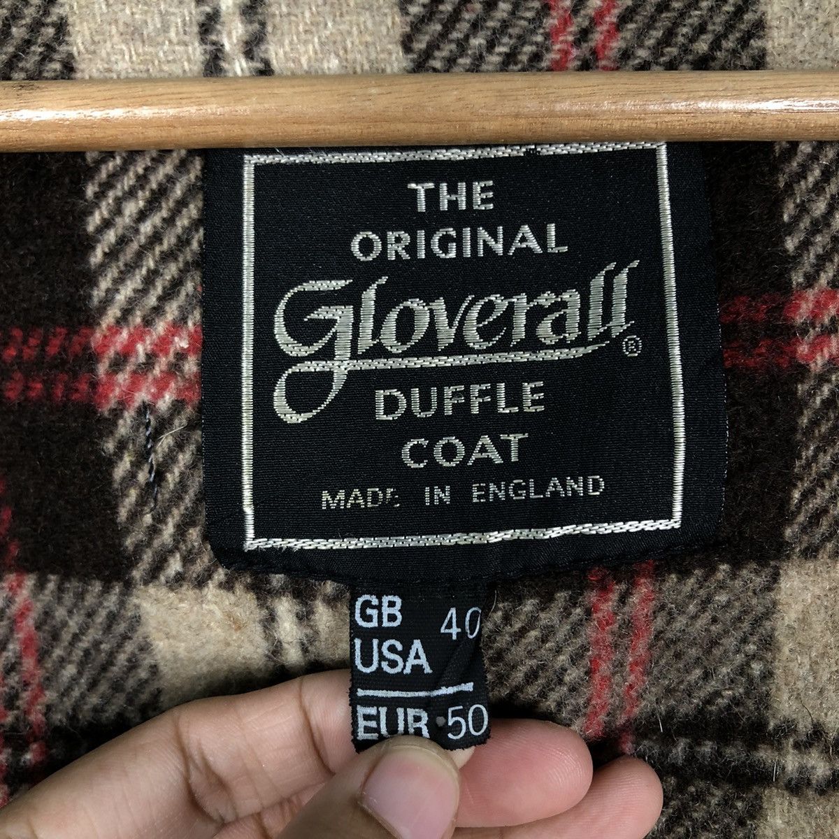 Vintage 🔥Vintage Duffle Wool Jacket Gloverall Blanket Tartan Check Size US M / EU 48-50 / 2 - 17 Thumbnail