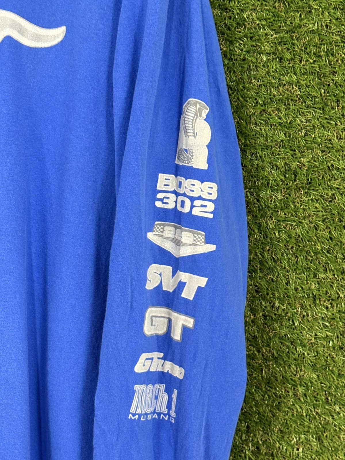 Ford Ford Mustang Blue Logo Muscle Car Long Sleeve XL Size US XL / EU 56 / 4 - 6 Thumbnail