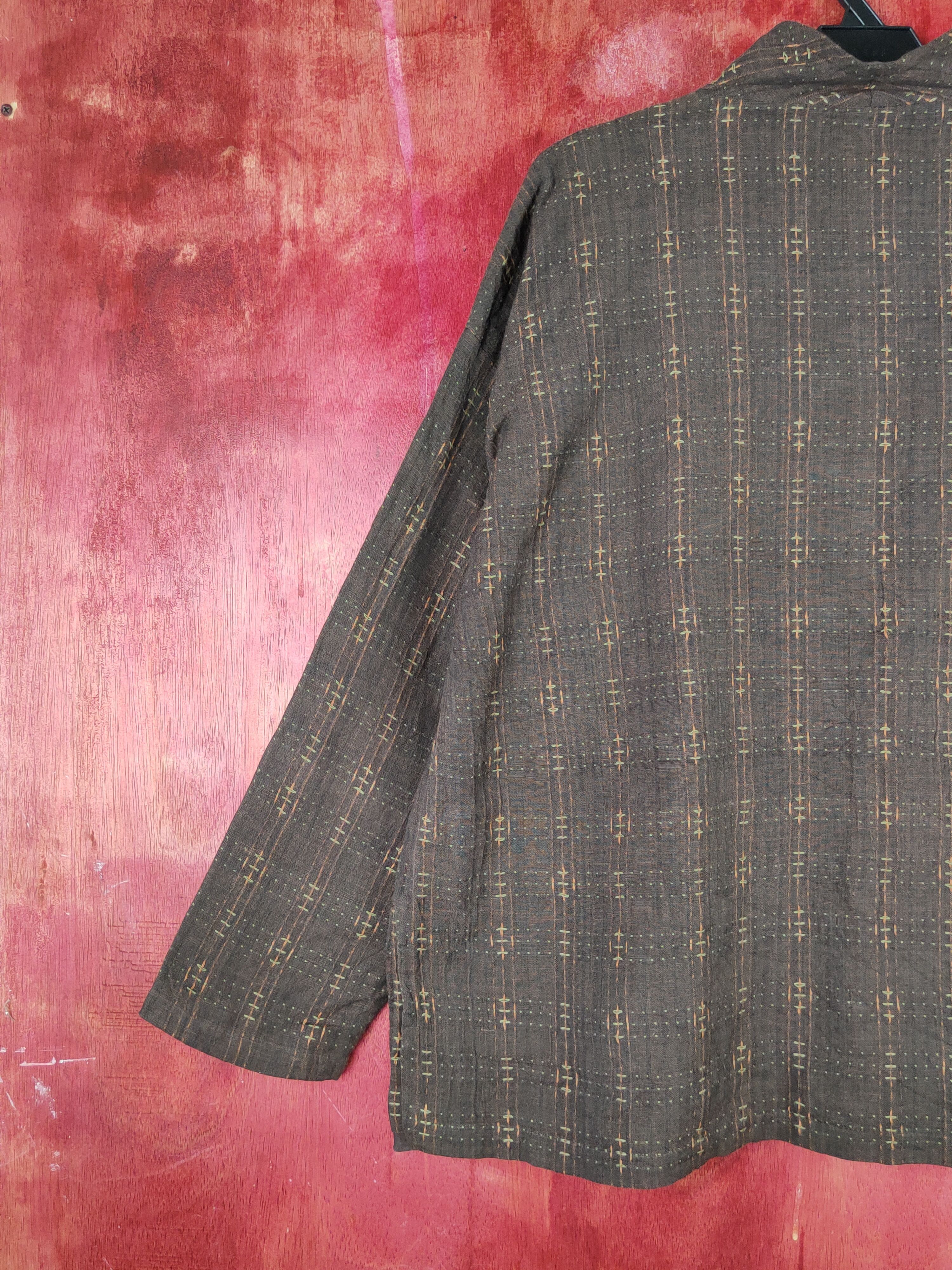 Japanese Brand × Vintage Antenne Trois Dark Brown Button Ups #S1355 Size XL / US 12-14 / IT 48-50 - 8 Thumbnail