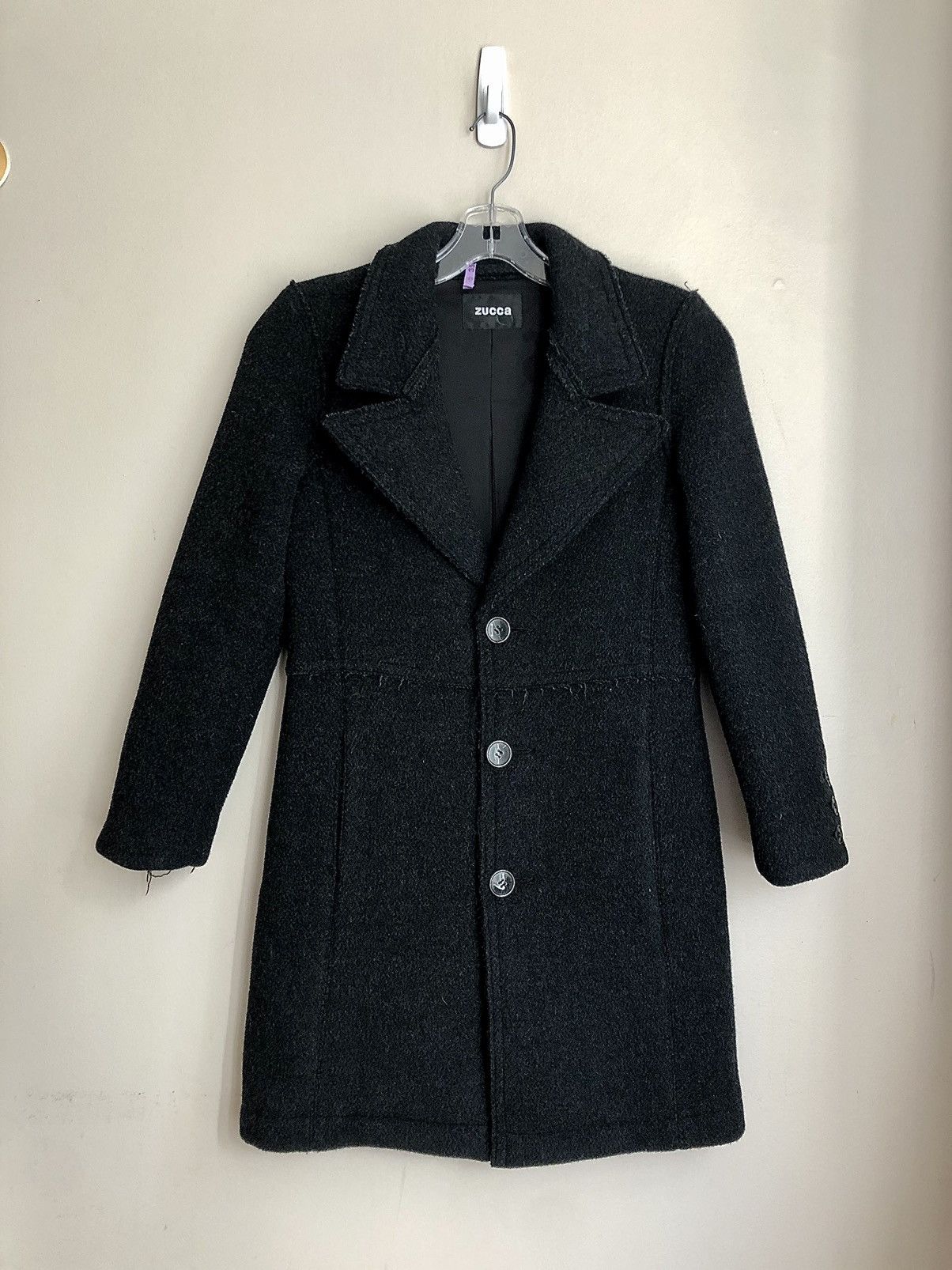 CABANE de ZUCCa × Issey Miyake × Zucca Zucca Vintage Distressed Raw Hem Coat Size S / US 4 / IT 40 - 1 Thumbnail
