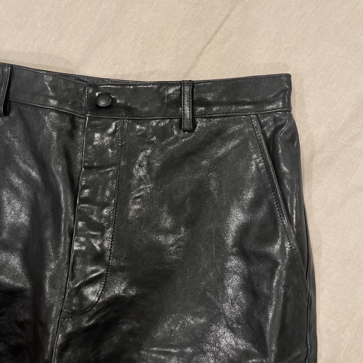 Gucci $4200 GUCCI LEATHER PANTS, BLACK, SIZE 44 Size US 29 - 5 Thumbnail