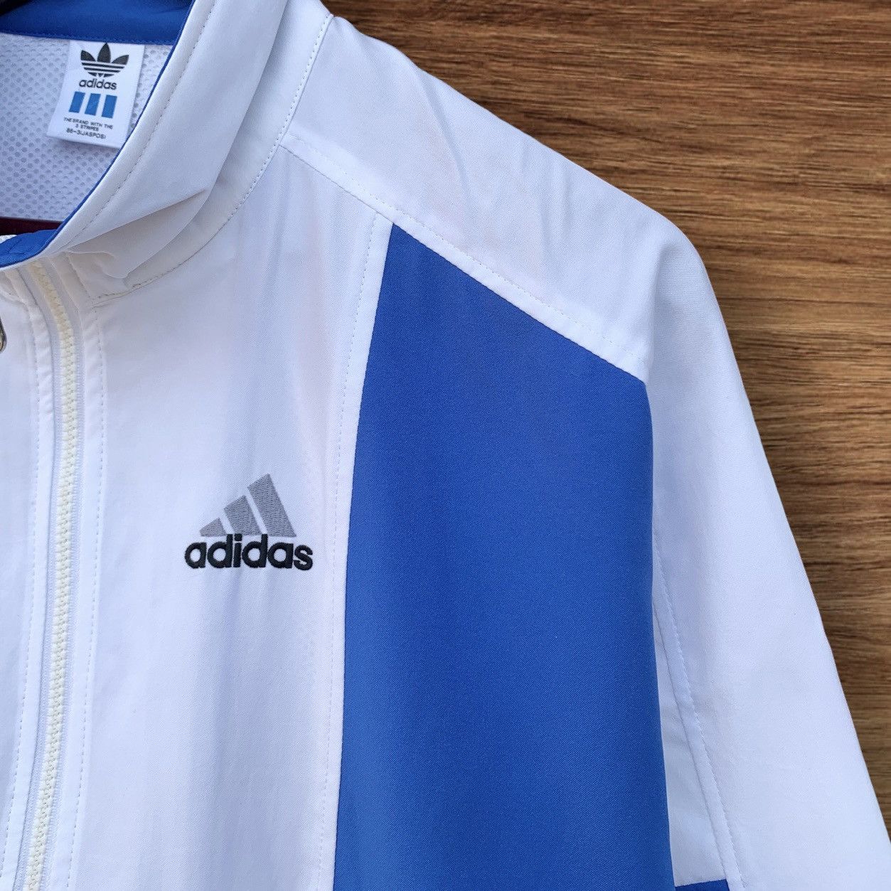 Vintage Vintage 90s Adidas zipper Windbreaker Jacket Size US S / EU 44-46 / 1 - 8 Thumbnail