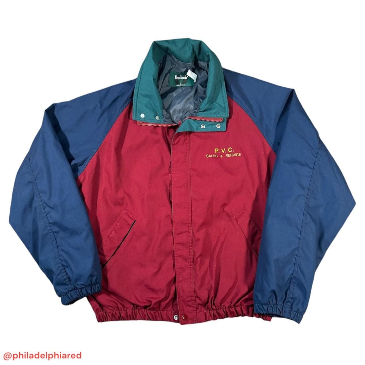 Designer Vintage 1990s Pvc Sales And Services Jacket mens Large Size US S / EU 44-46 / 1 - 1 Thumbnail