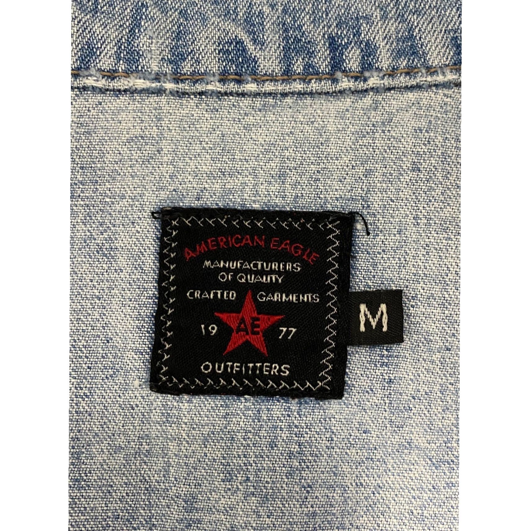 American Eagle Outfitters VINTAGE American Eagle Outfitters Denim Jacket Women M Blue Casual 90s Button Front All Seasons Pockets Logo Size M / US 6-8 / IT 42-44 - 5 Thumbnail