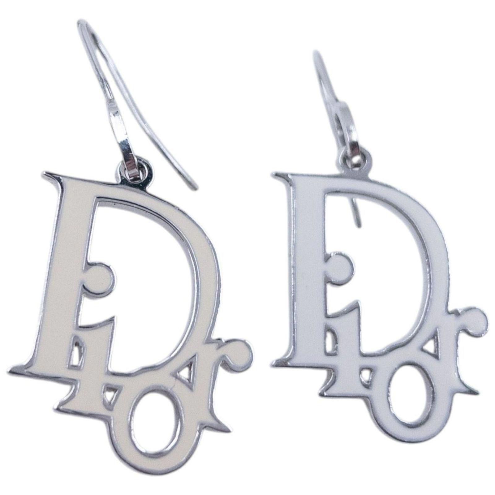Dior Vintage Dior Logo Earrings Size ONE SIZE - 4 Thumbnail