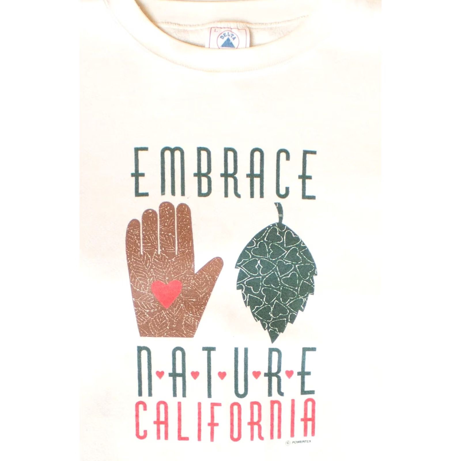 Delta Vintage Delta California Sweatshirt 1990s Large White Mens Size US L / EU 52-54 / 3 - 2 Thumbnail