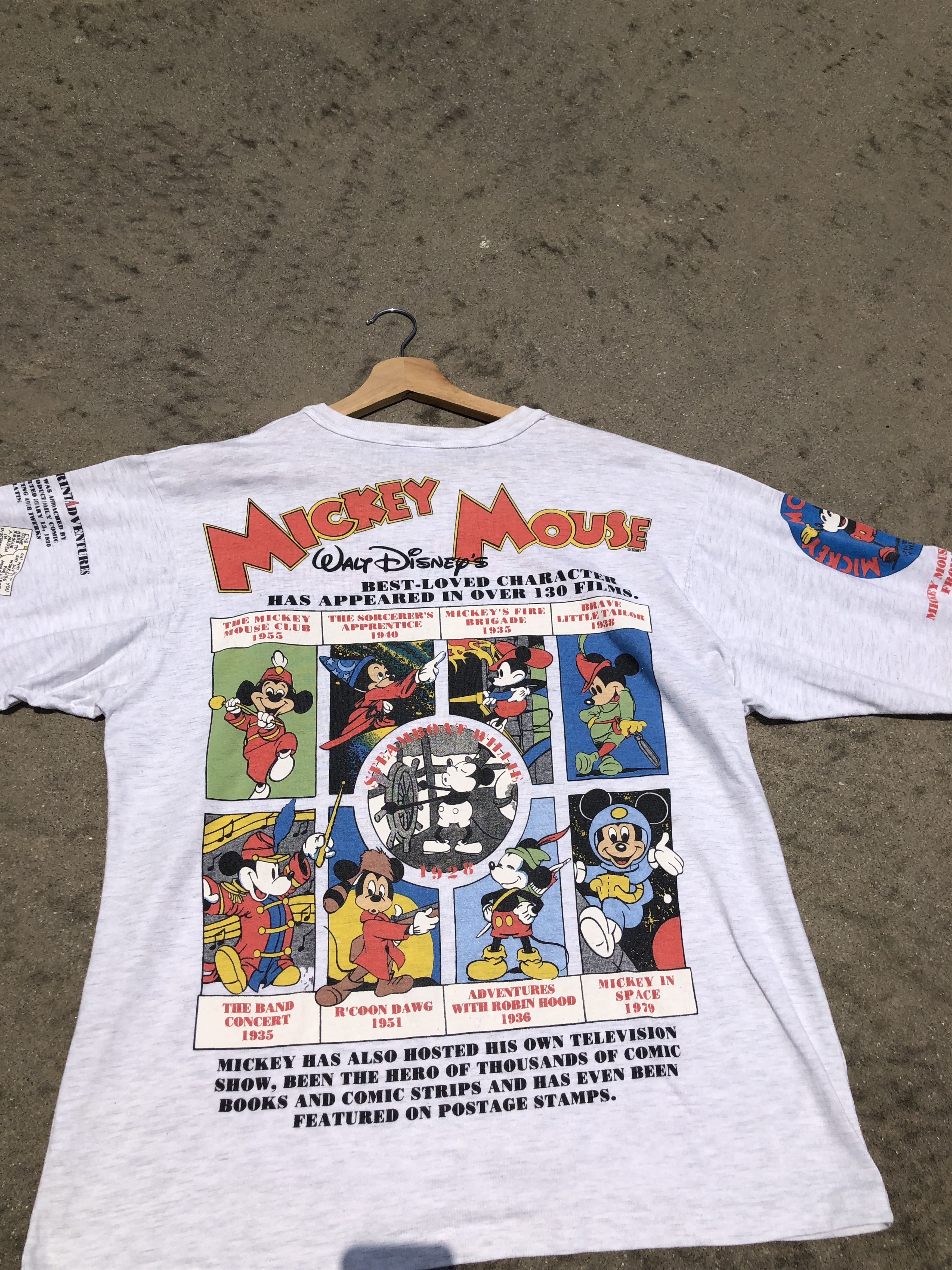 Disney Vintage 90s Mickey Mouse Rare Disney Timeline Shirt Size US XL / EU 56 / 4 - 3 Thumbnail