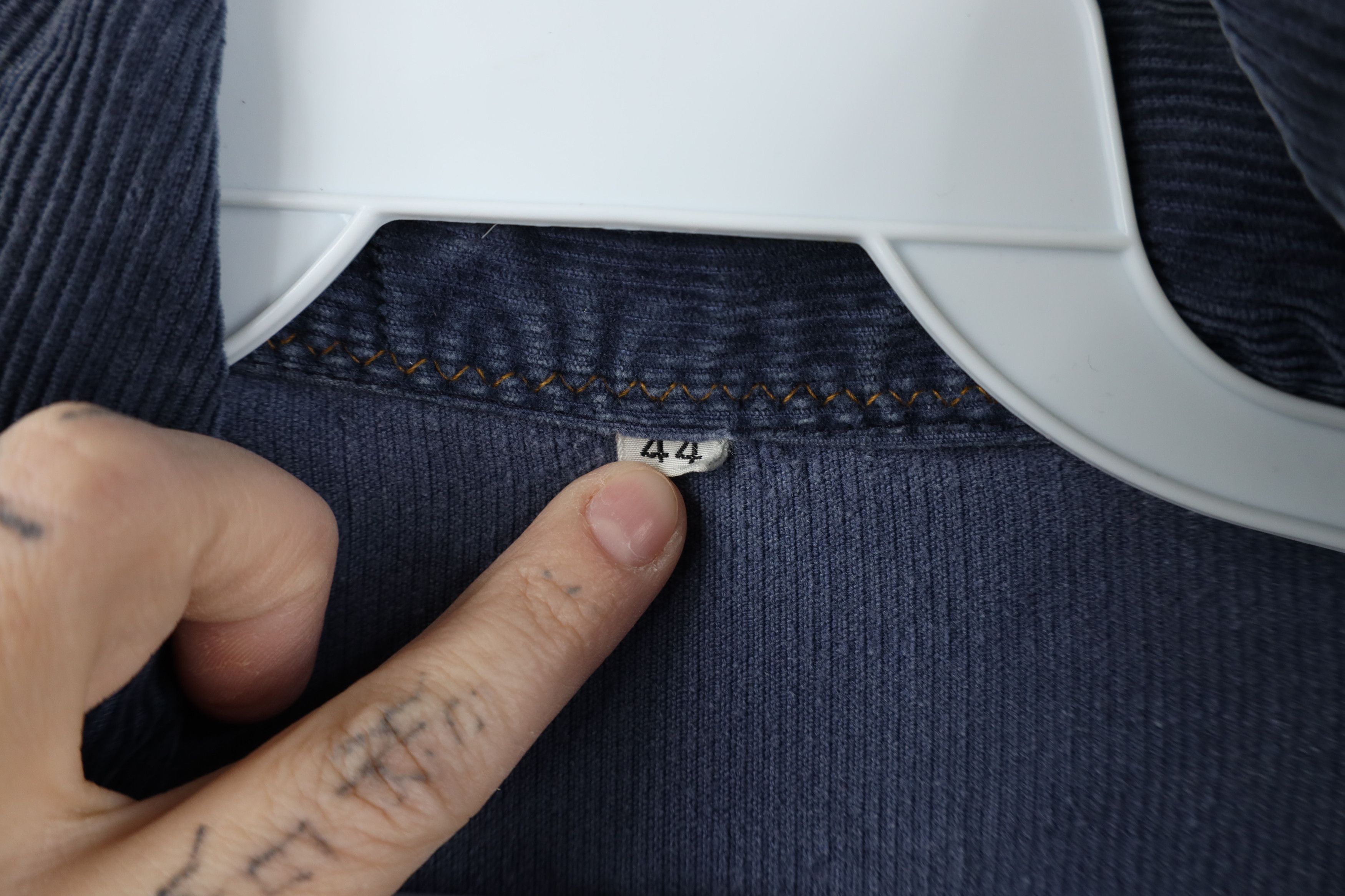 Vintage Vintage 60s 70s Streetwear Corduroy Trucker Jacket Blue USA Size M / US 6-8 / IT 42-44 - 8 Thumbnail