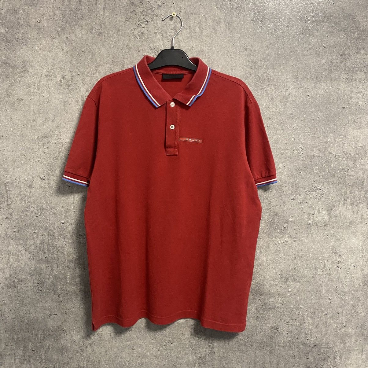 Prada Prada Polo Shirt Red Tab Logo Size US L / EU 52-54 / 3 - 1 Thumbnail