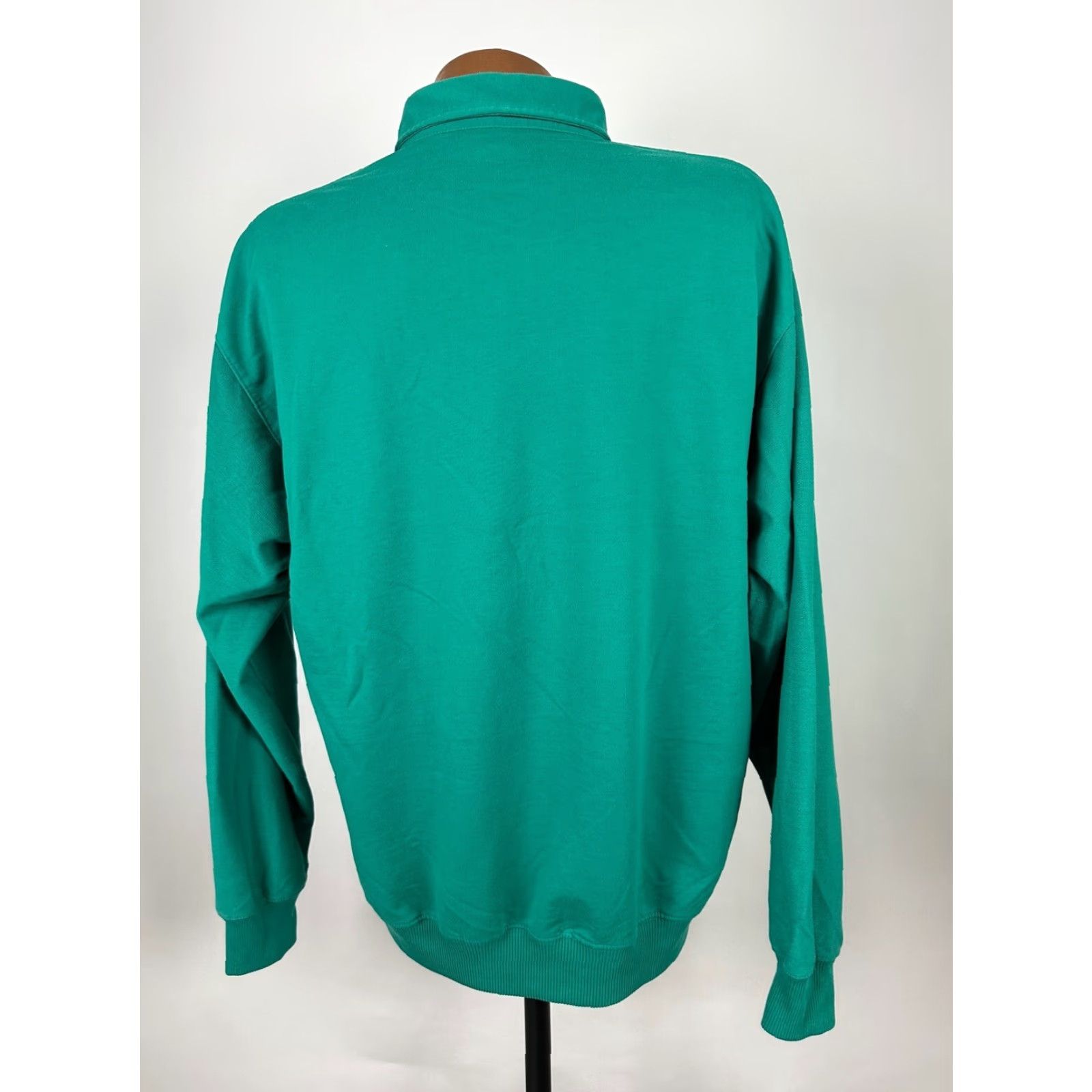 Vintage VINTAGE Hill & Archer Polo Shirt Men XL Green Long Sleeve Banded Bottom Heavyweight Polo Shirt Casual, Preppy, Sports, Outdoor, Hipster, Retro Mens Size US XL / EU 56 / 4 - 7 Thumbnail