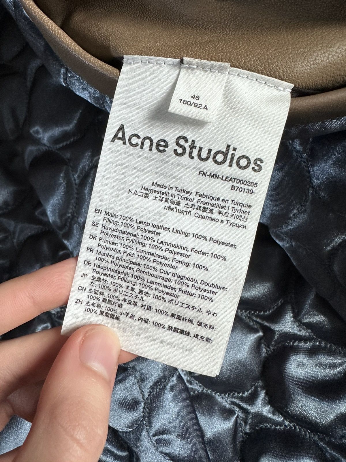 Acne Studios acne studios lorlingo leather bomber jacket Size US S / EU 44-46 / 1 - 6 Thumbnail