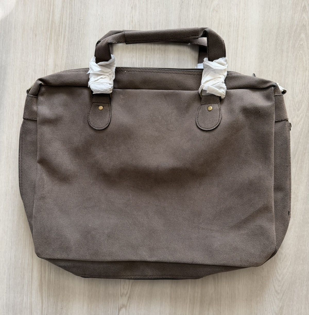 Vintage New Vintage Wells Fargo Faux Suede Distressed Messenger Size ONE SIZE - 5 Thumbnail