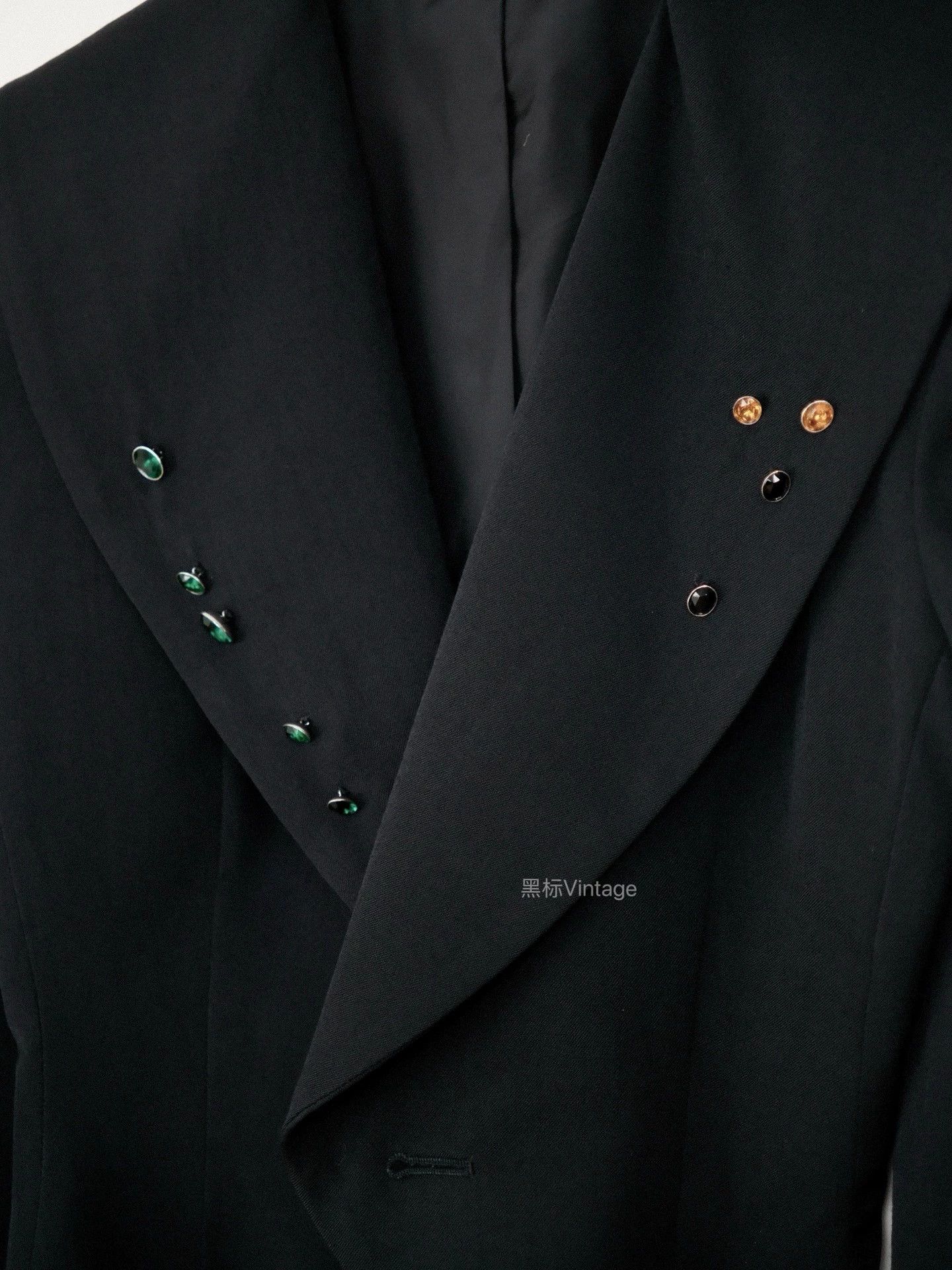 Yohji Yamamoto Yohji Yamamoto 80s Archive Glass Beaded Power Suit Women Size ONE SIZE - 7 Thumbnail
