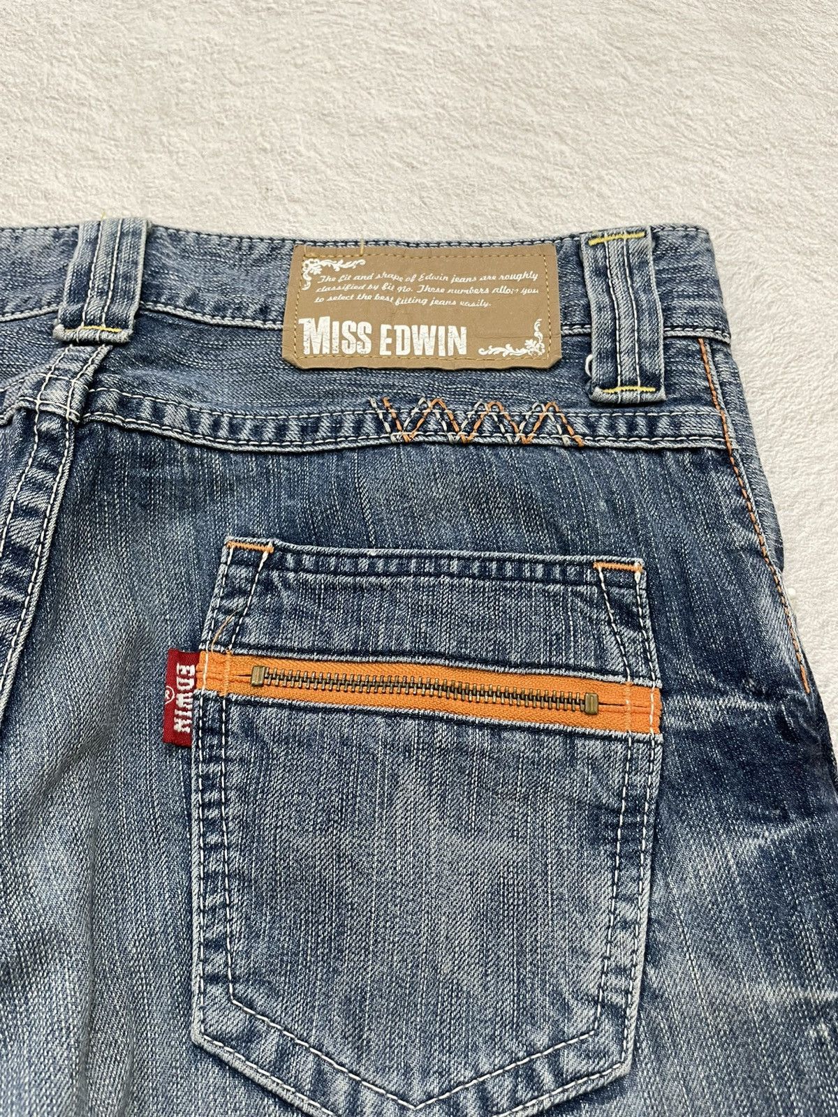 Edwin 2000s Edwin Vintage Faded Denim Stonewash Y2K Size 34" / US 12 / IT 48 - 7 Thumbnail