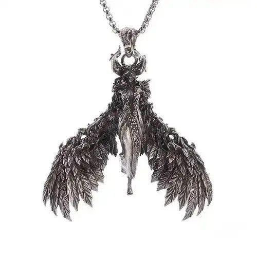 Vintage Classic evil angel witch devil pendant Size ONE SIZE - 4 Thumbnail