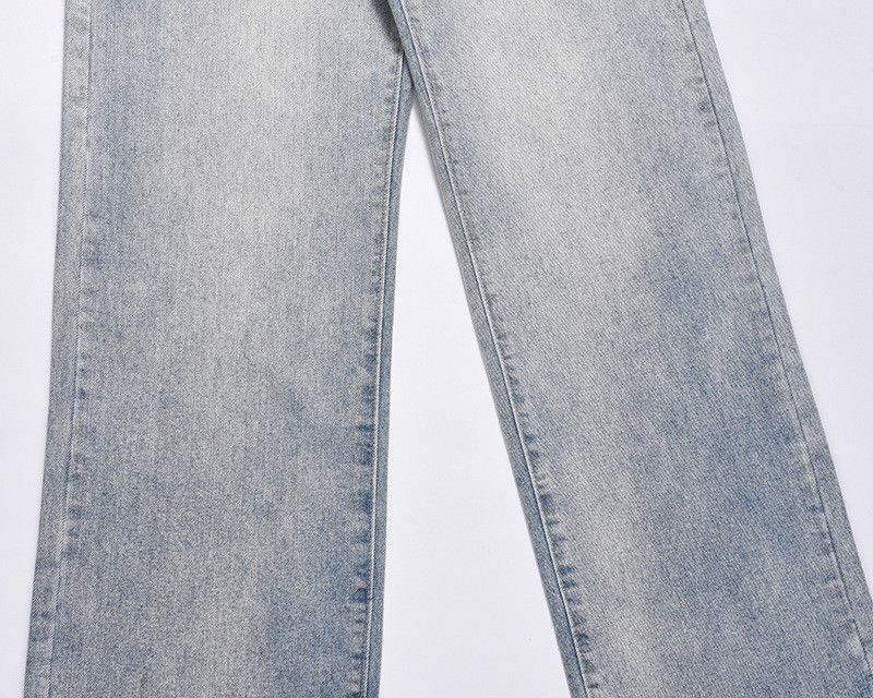 Jean American style straight light blue wide-leg jeans for men Size US 32 / EU 48 - 5 Thumbnail