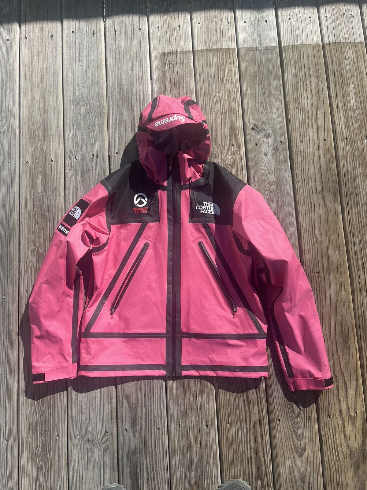 image of Supreme The North Face Outer Tape Seam Summit Shell Jacket in Pink, Men's (Size Small)