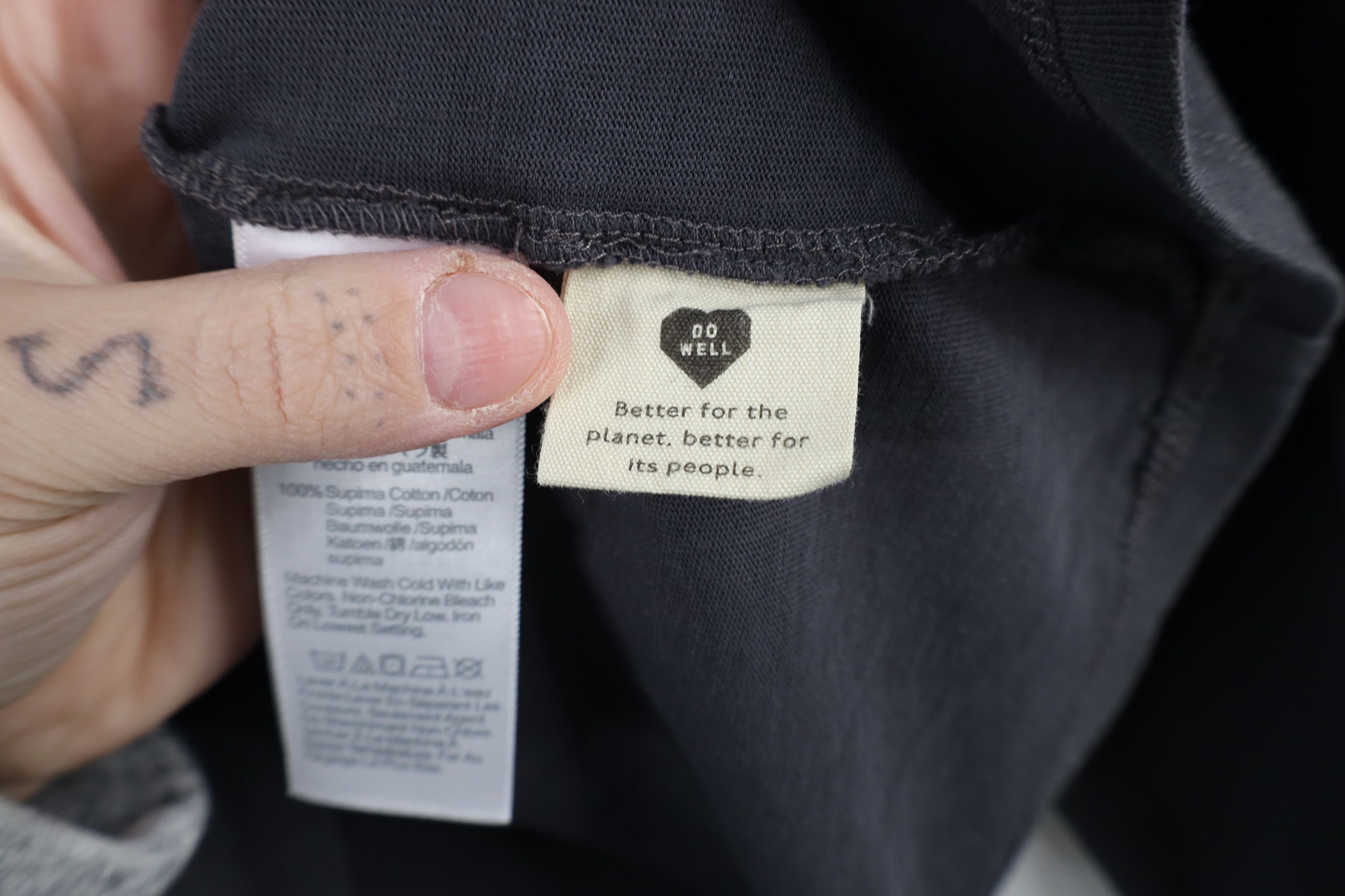 Madewell × Vintage Madewell Supima Cotton Essential Long Sleeve T-Shirt Gray Size S / US 4 / IT 40 - 9 Thumbnail