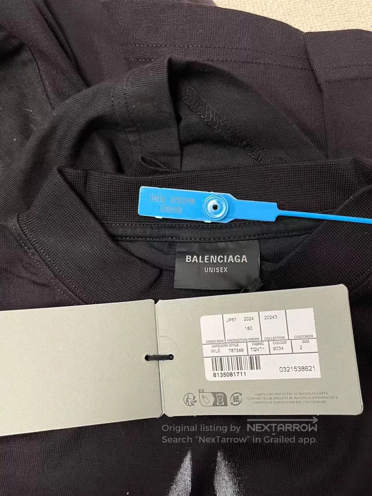 Balenciaga Balenciaga Men's Logo Print Crewneck T-Shirt. Size US M / EU 48-50 / 2 - 5 Thumbnail