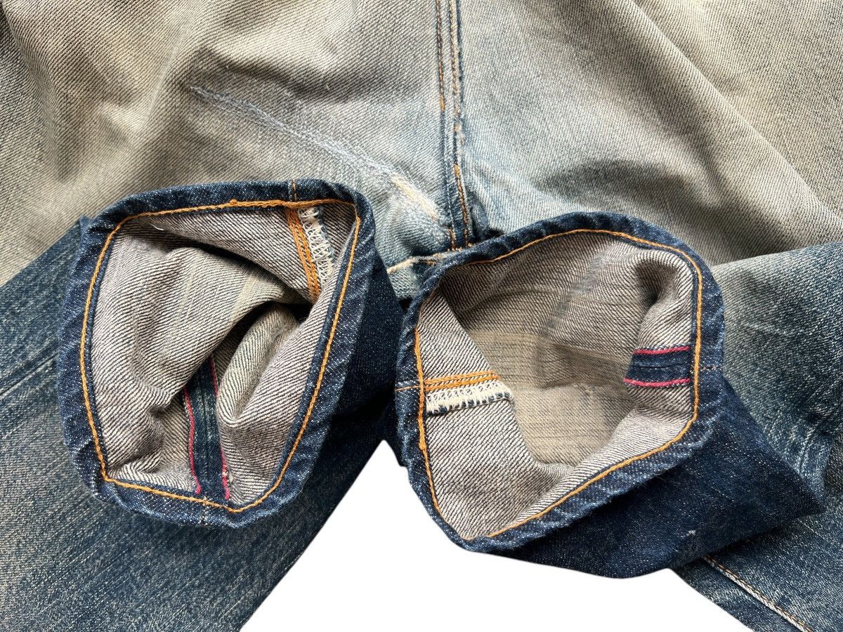 45rpm Vintage 45RPM Distressed Selvedge Mudwash Denim Jeans 32x29 Size US 32 / EU 48 - 6 Thumbnail