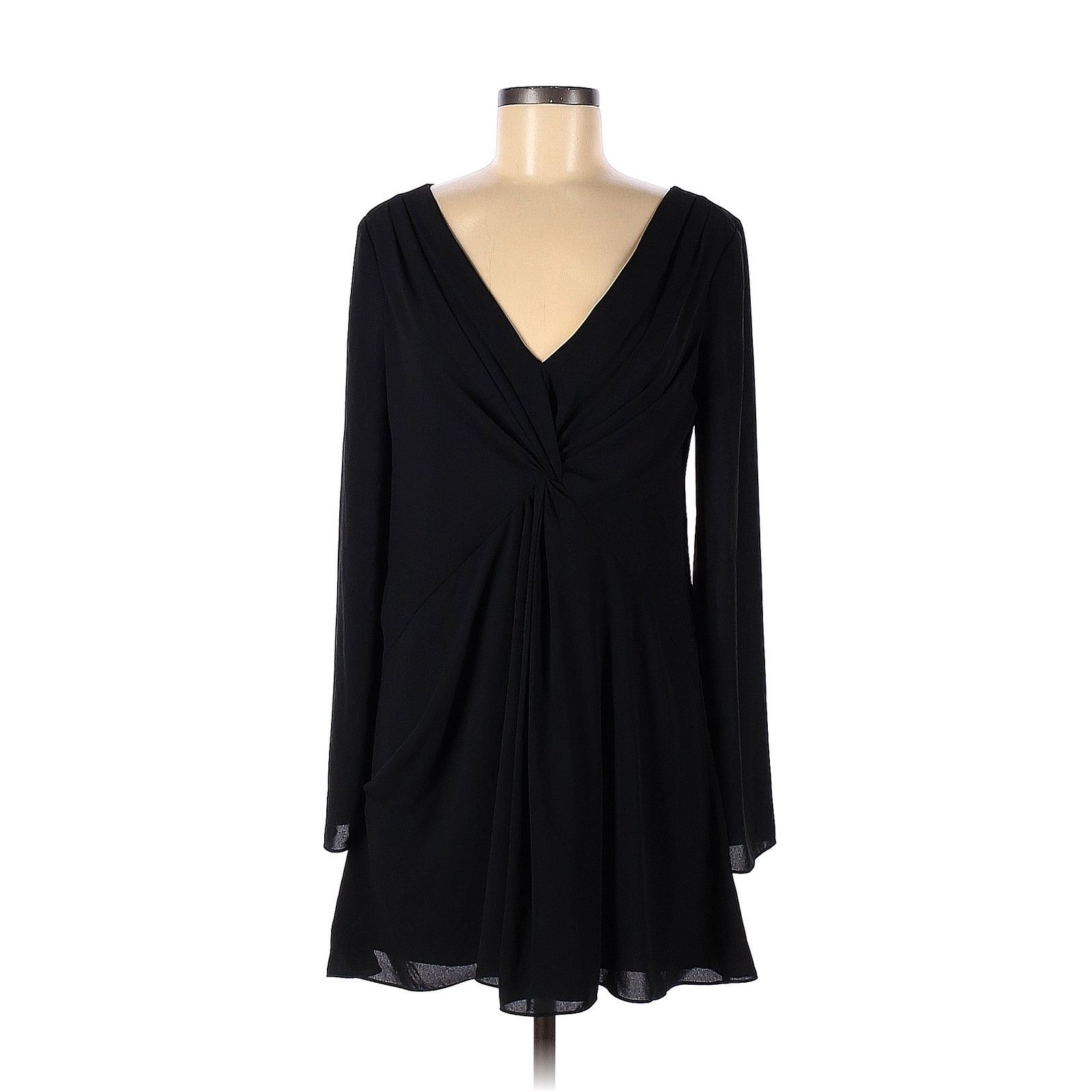 Cinq a Sept Cecil black long sleeve baby doll mini dress size 2 Size XS / US 0-2 / IT 36-38 - 1 Thumbnail