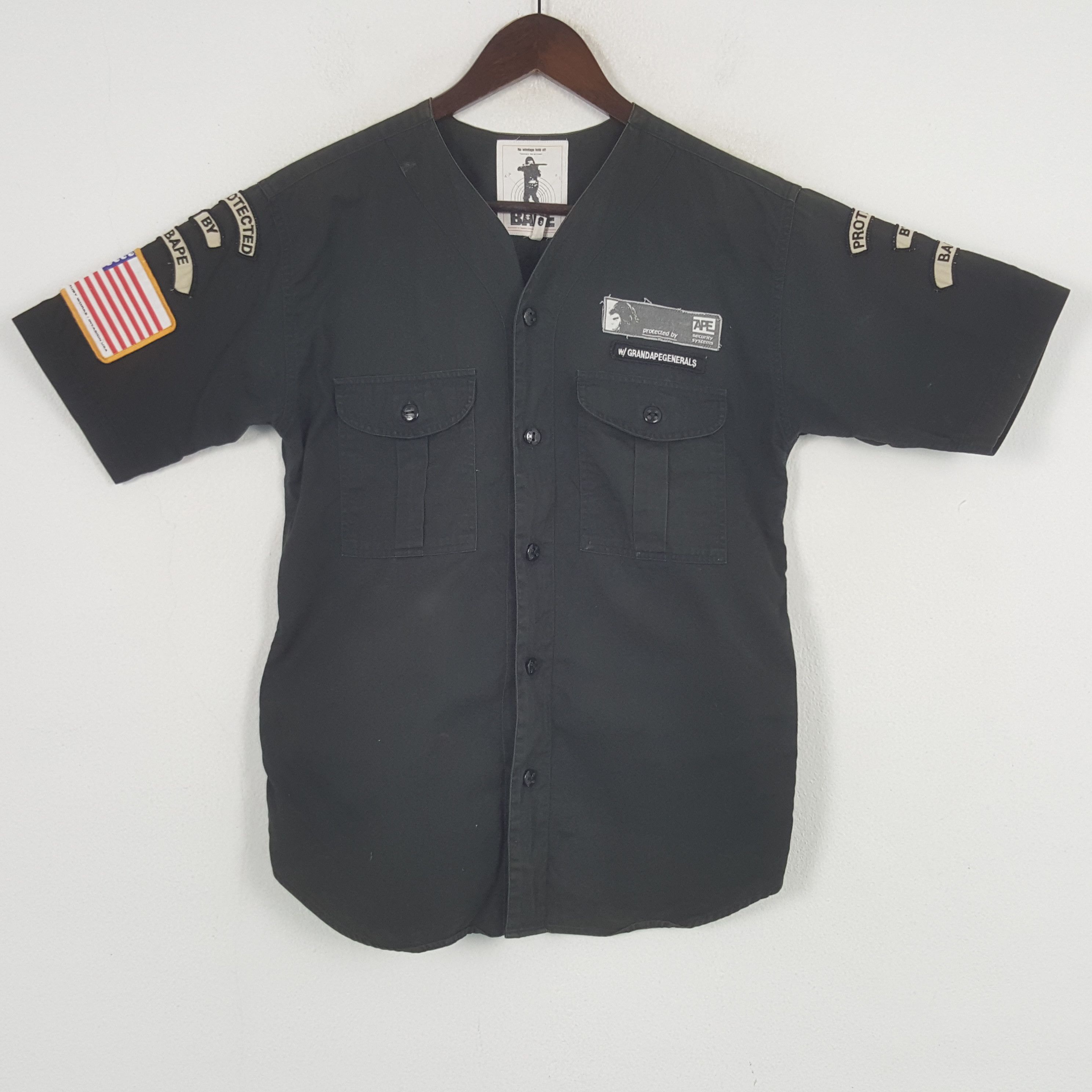 Vintage BAPE Japanese Button Up Shirt
