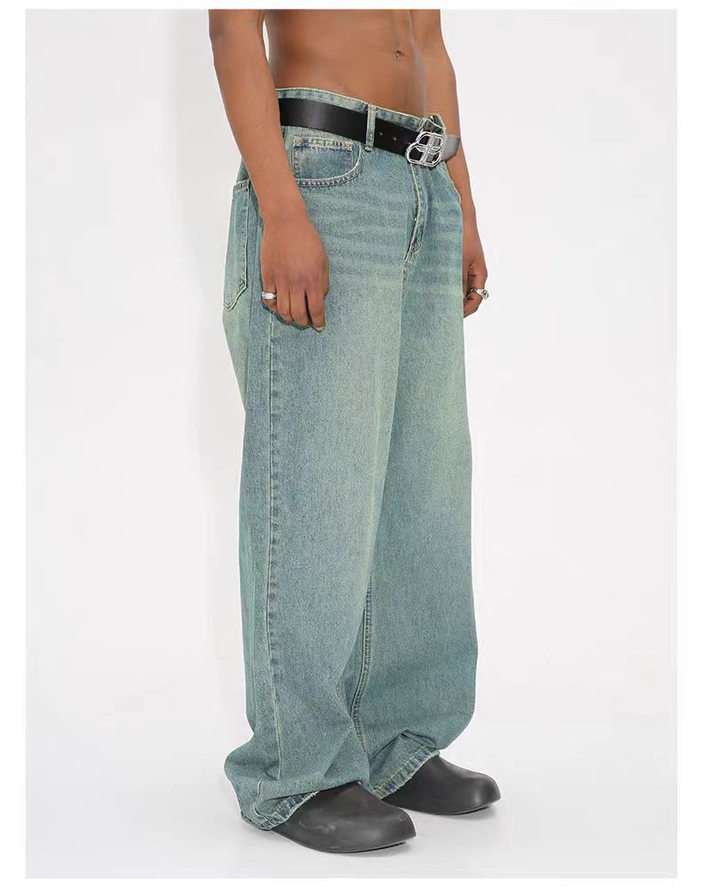 Designer × Vintage custom distressed faded baggy flared pants Size US 28 / EU 44 - 2 Thumbnail