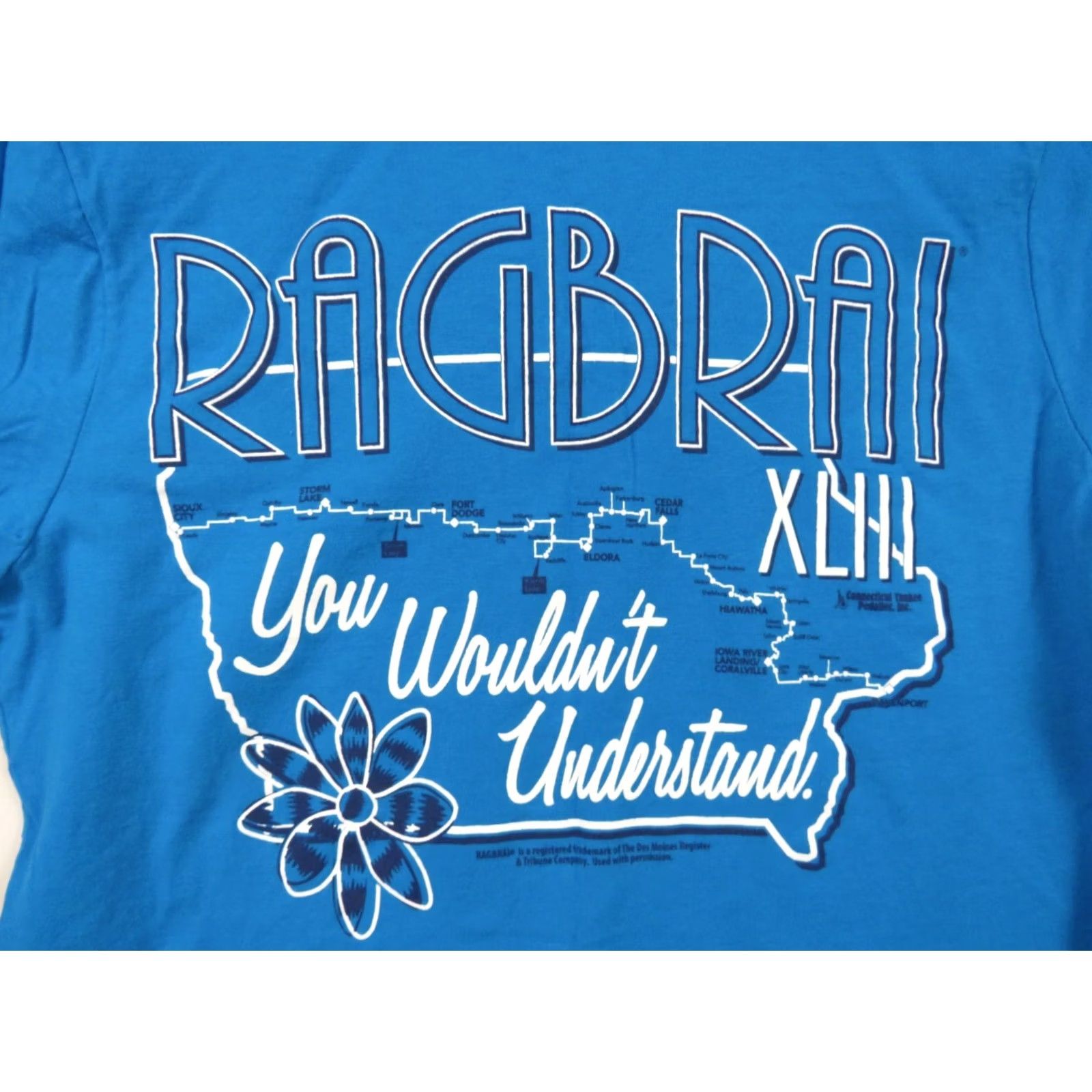 Hanes VTG Ragbrai Bicycle ride Iowa T-Shirt S Multicolor Classic Size S / US 4 / IT 40 - 5 Thumbnail