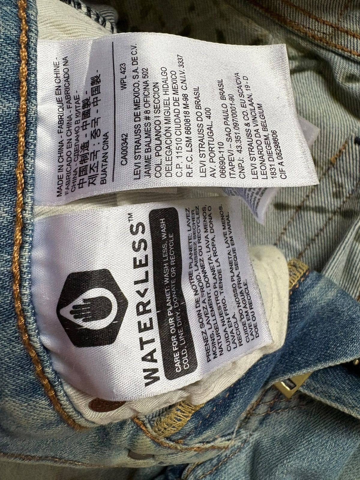 Levi's SALES🔥Y2k Levis Hi Ball Big E Painted Mud Wash Skinny Jeans Size US 32 / EU 48 - 10 Thumbnail