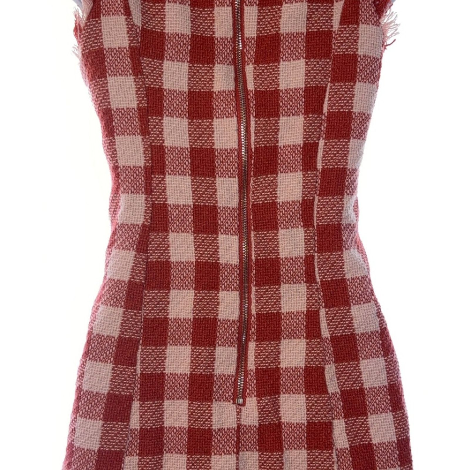 Forever 21 Forever 21 Red and Cream Plaid Mini Dress Size SP Size S / US 4 / IT 40 - 4 Thumbnail