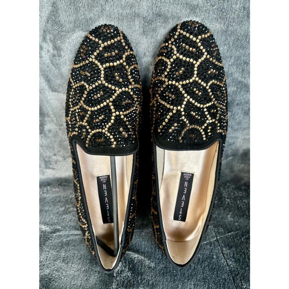 Designer Steven by Steve Madden Beaded Loafers Size US 7 / IT 37 - 1 Thumbnail