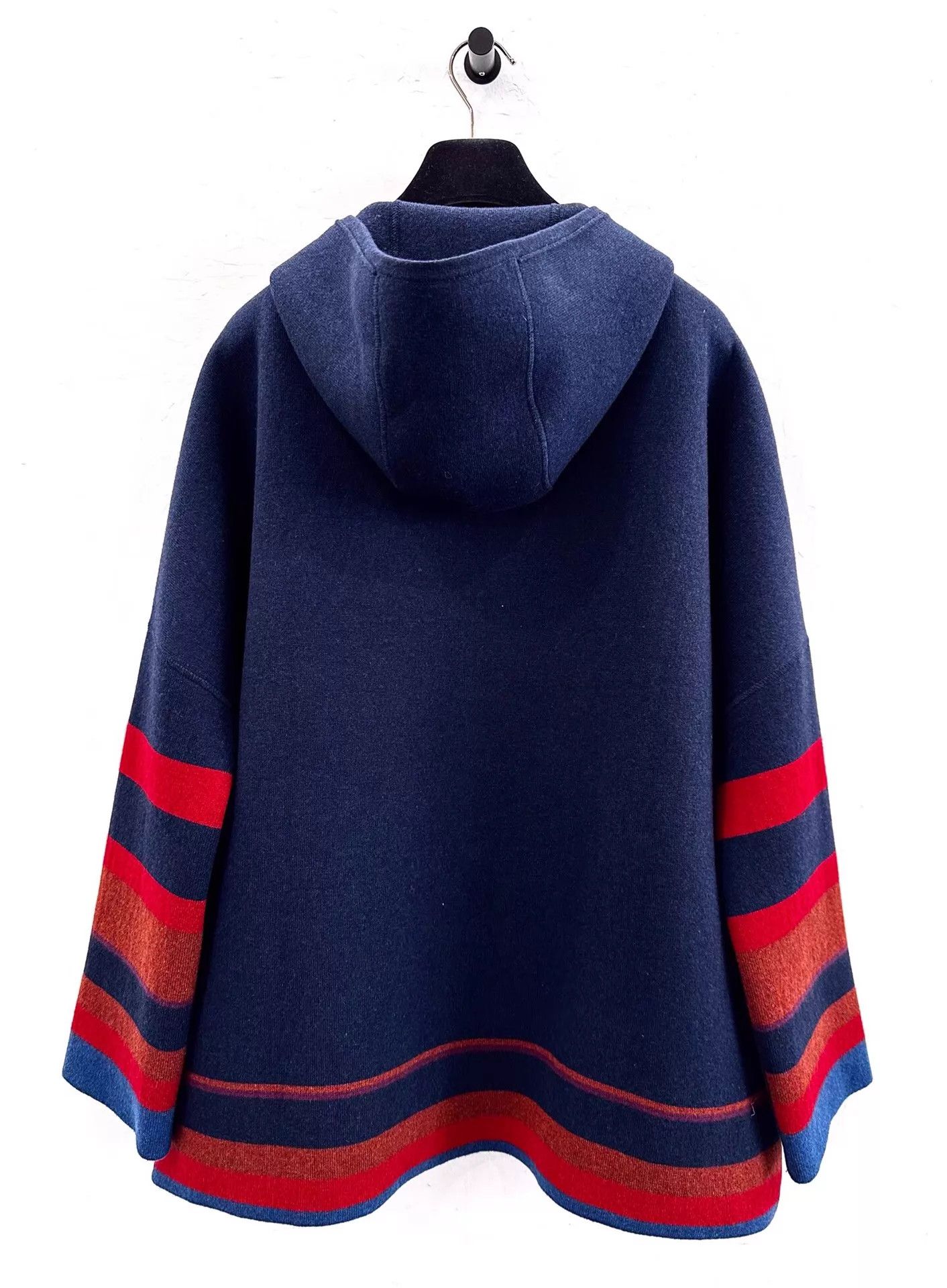 Loro Piana Loro Piana Women's Navy Colorblocked Stripe Logo Jacket Size S / US 4 / IT 40 - 3 Thumbnail
