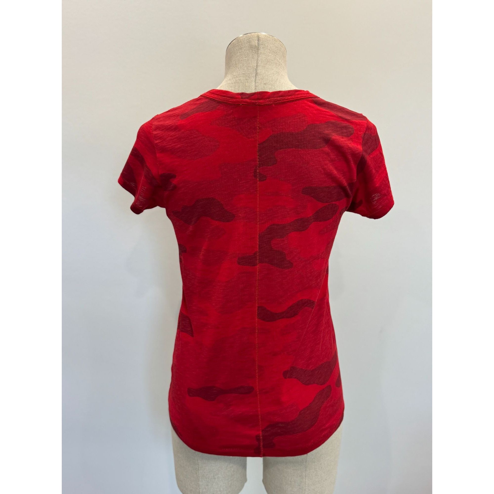 Rag & Bone Rag & Bone Camo Tee in Red Size XS Size XS / US 0-2 / IT 36-38 - 3 Thumbnail